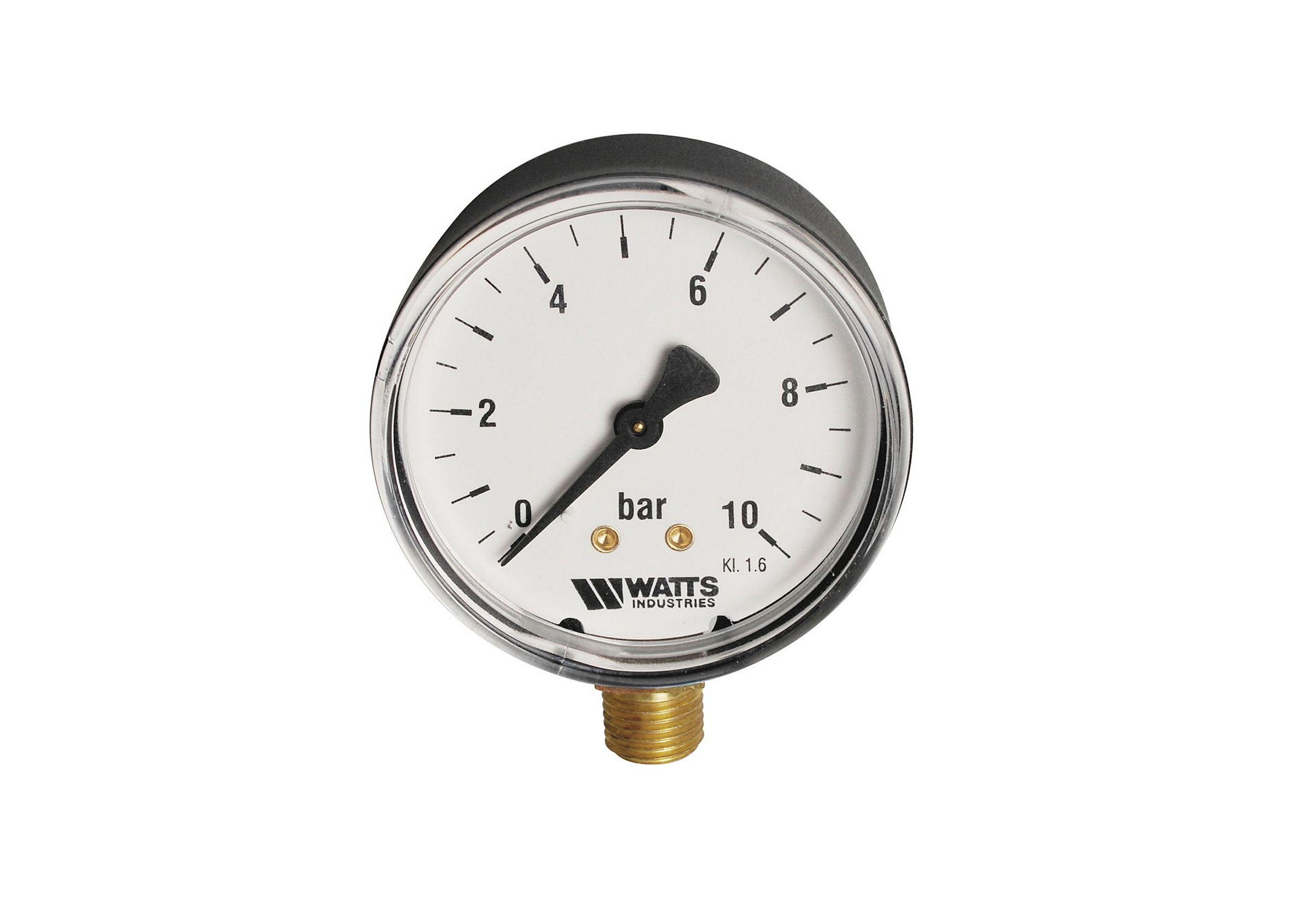 RF-Manometer, Anschluss unten, 0 - 10 bar, 63 mm, 1/4''AG