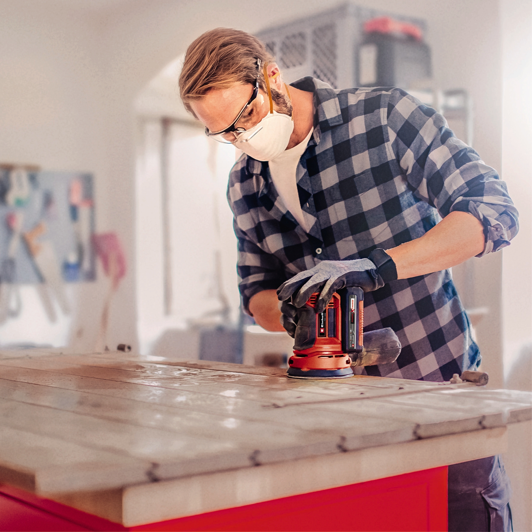 Einhell Expert TE-RS 18 Li-Solo Akku-Exzenterschleifer
