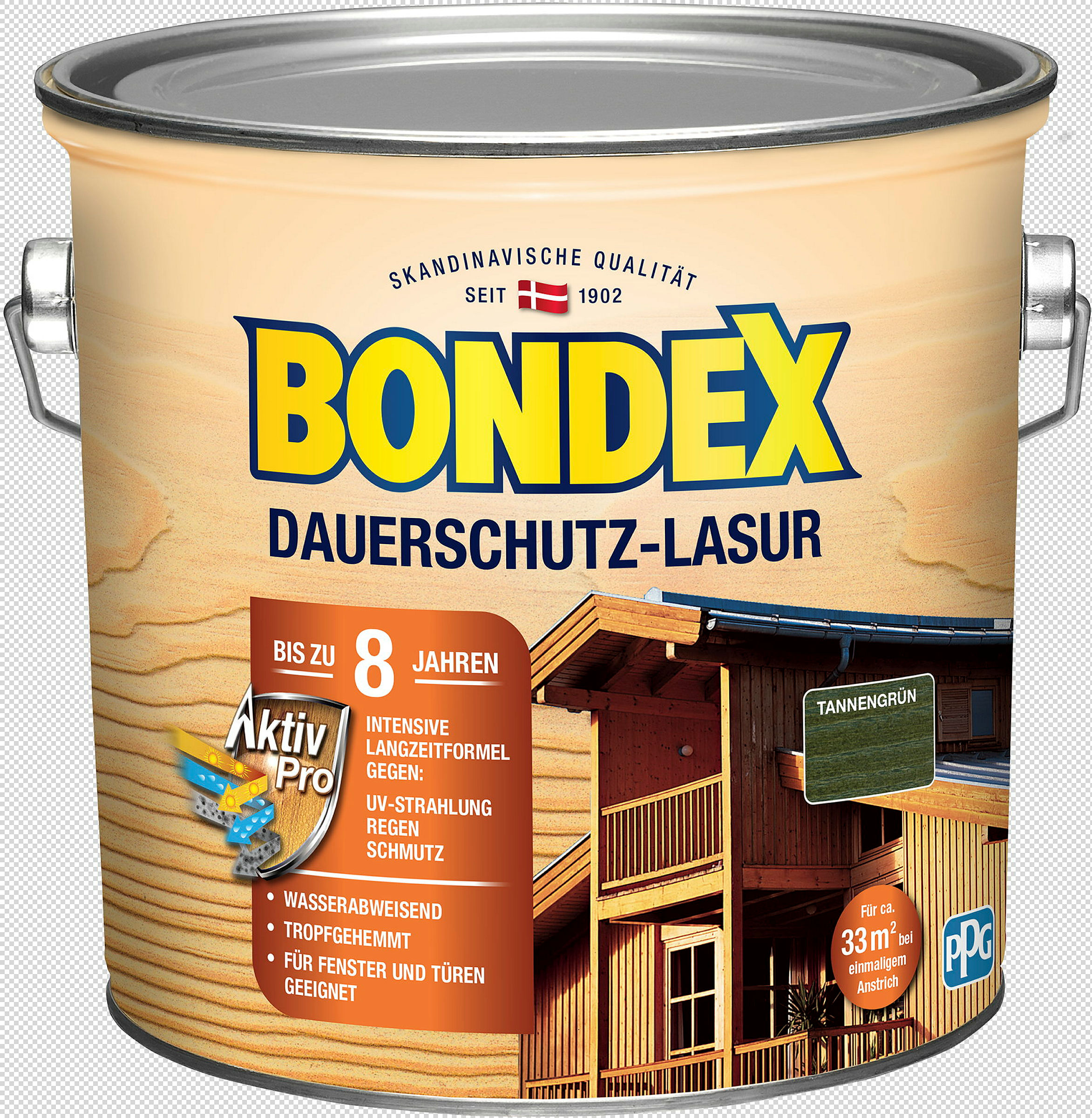 BONDEX Dauerschutz-Lasur Tannengrün 2,50l