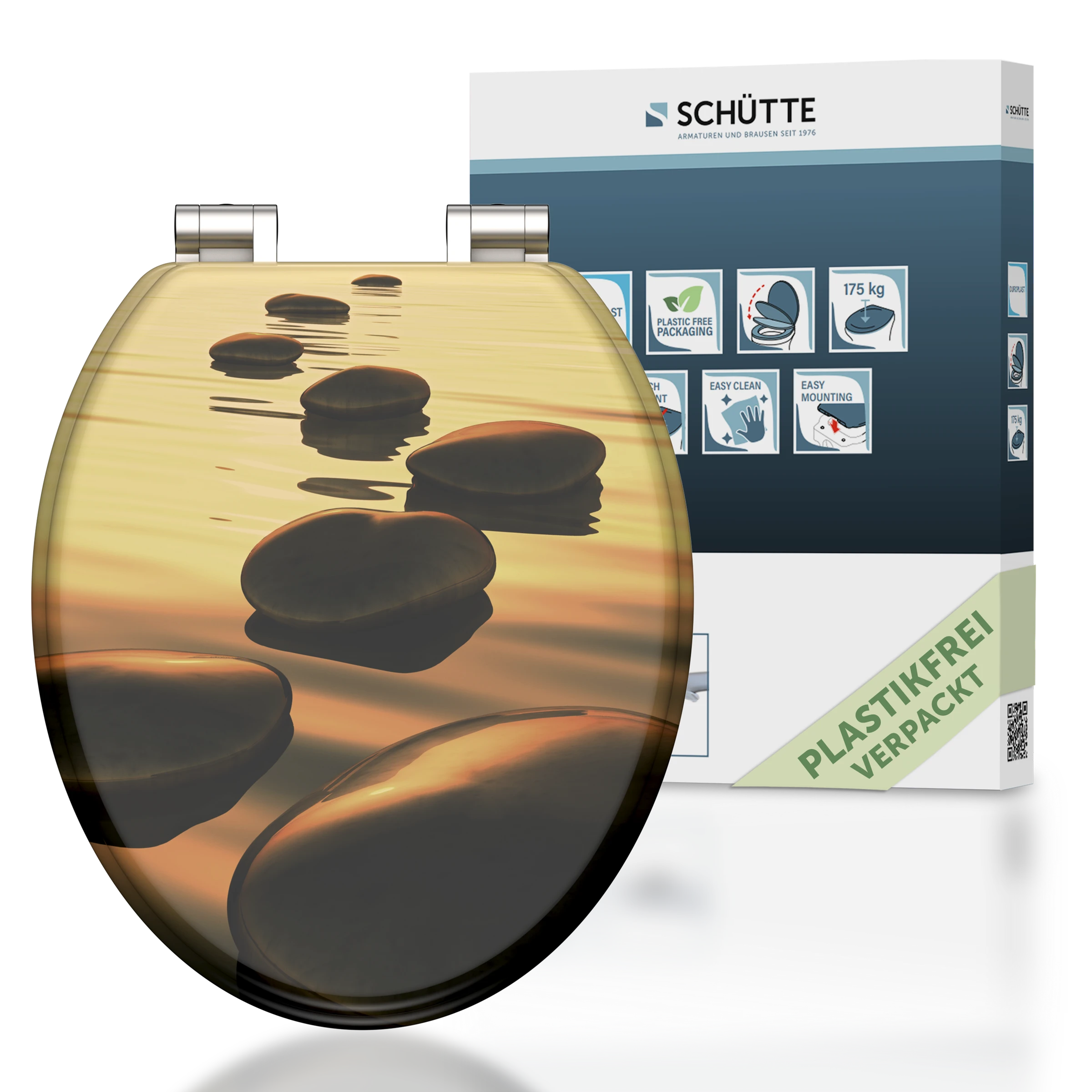 MDF WC-Sitz SEA STONE, mit Absenkautomatik
