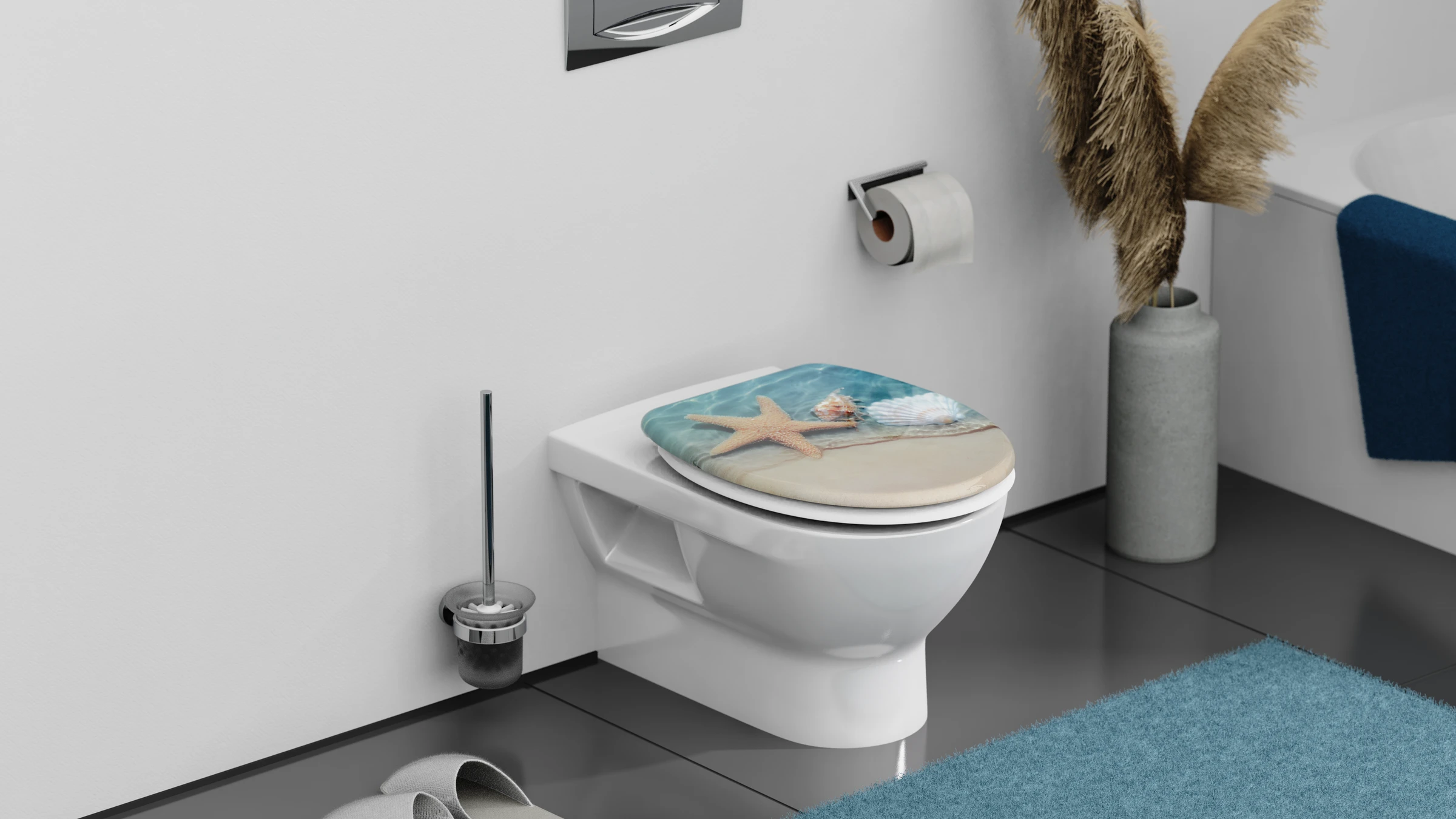 Duroplast WC-Sitz BEACH, mit Absenkautomatik