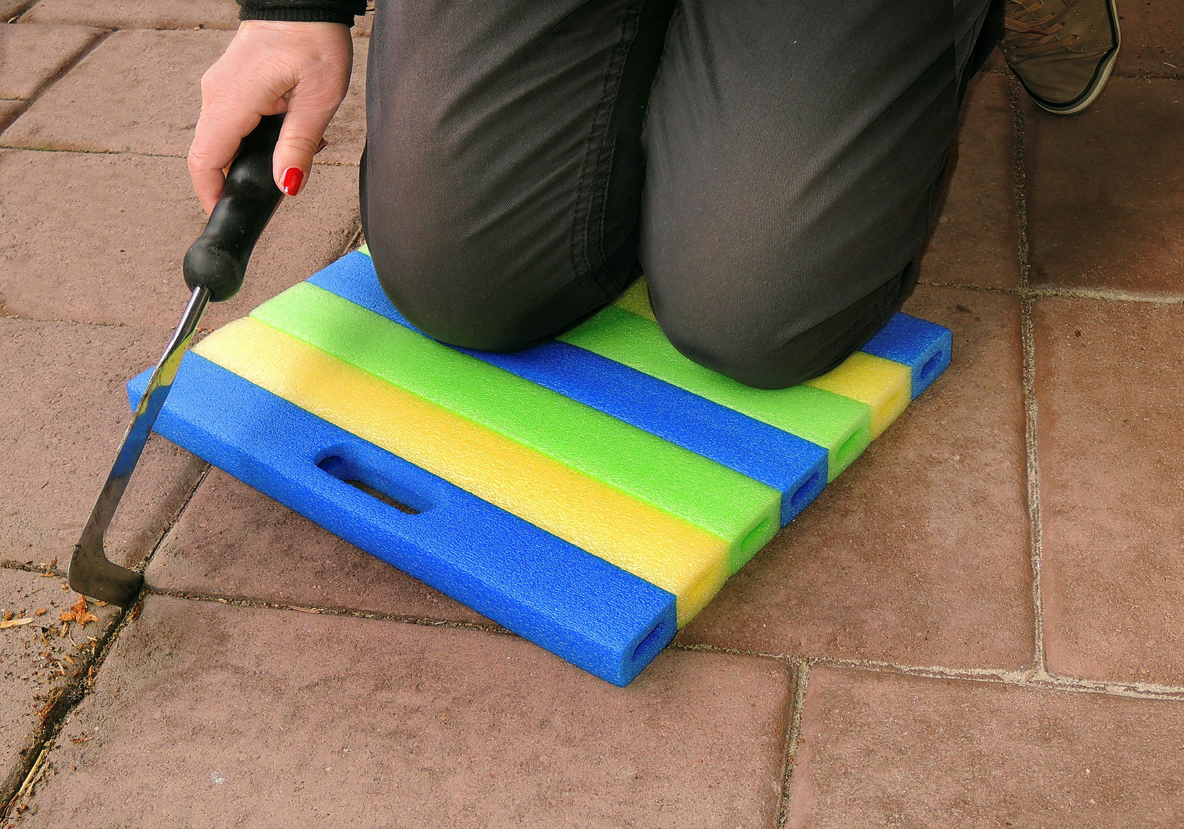 Knie- und Sitzkissen Tri-Color, Maße: 35x30x3 cm