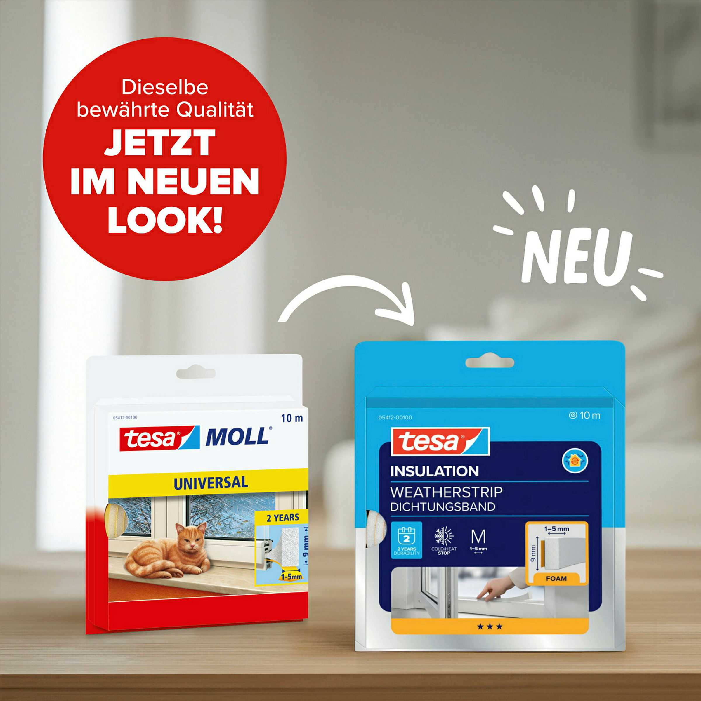tesamoll® Universal Schaumstoff, weiß, für Spalten von 1-5mm