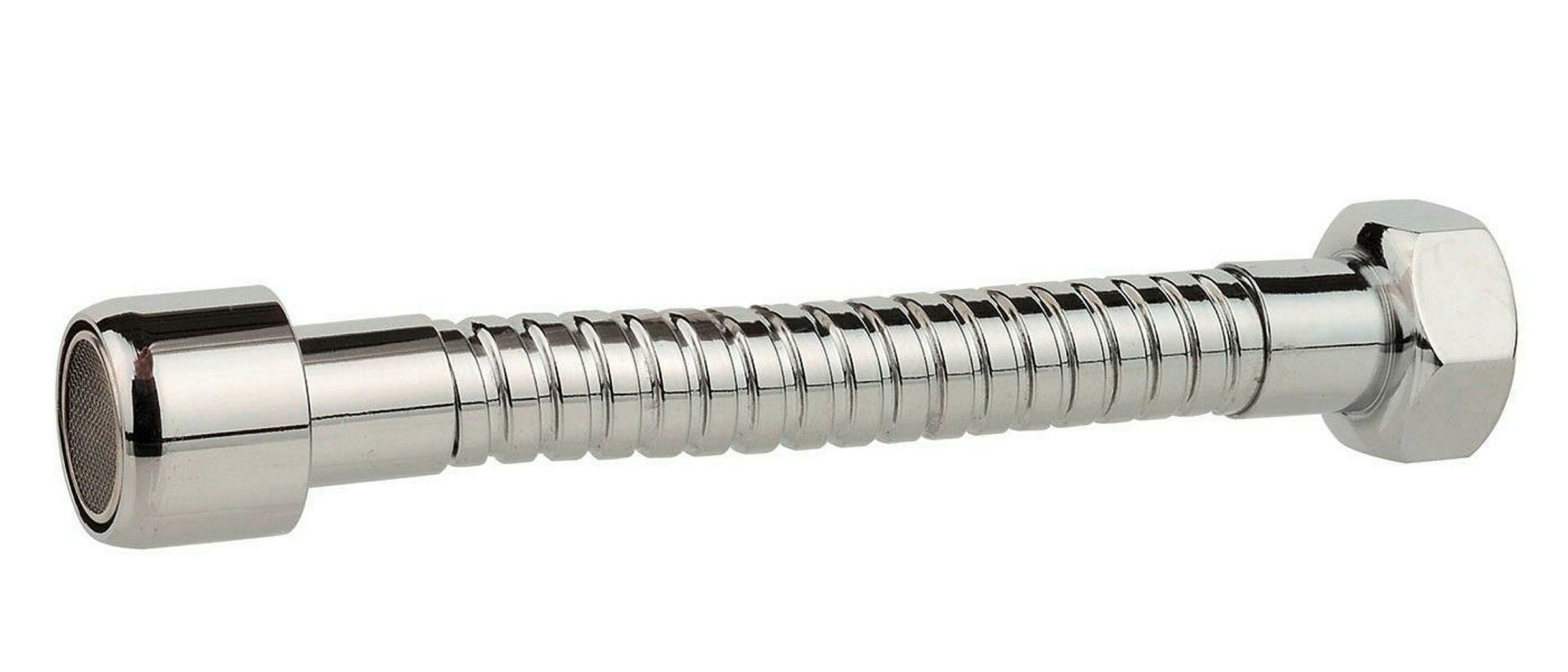 Metall-Schlauch, Chrom, M22IG x 130 mm, mit Mischdüse