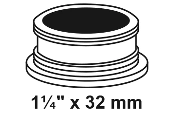 Gewindenippel, 1 1/4'' x 32 mm, für Siphonabgang