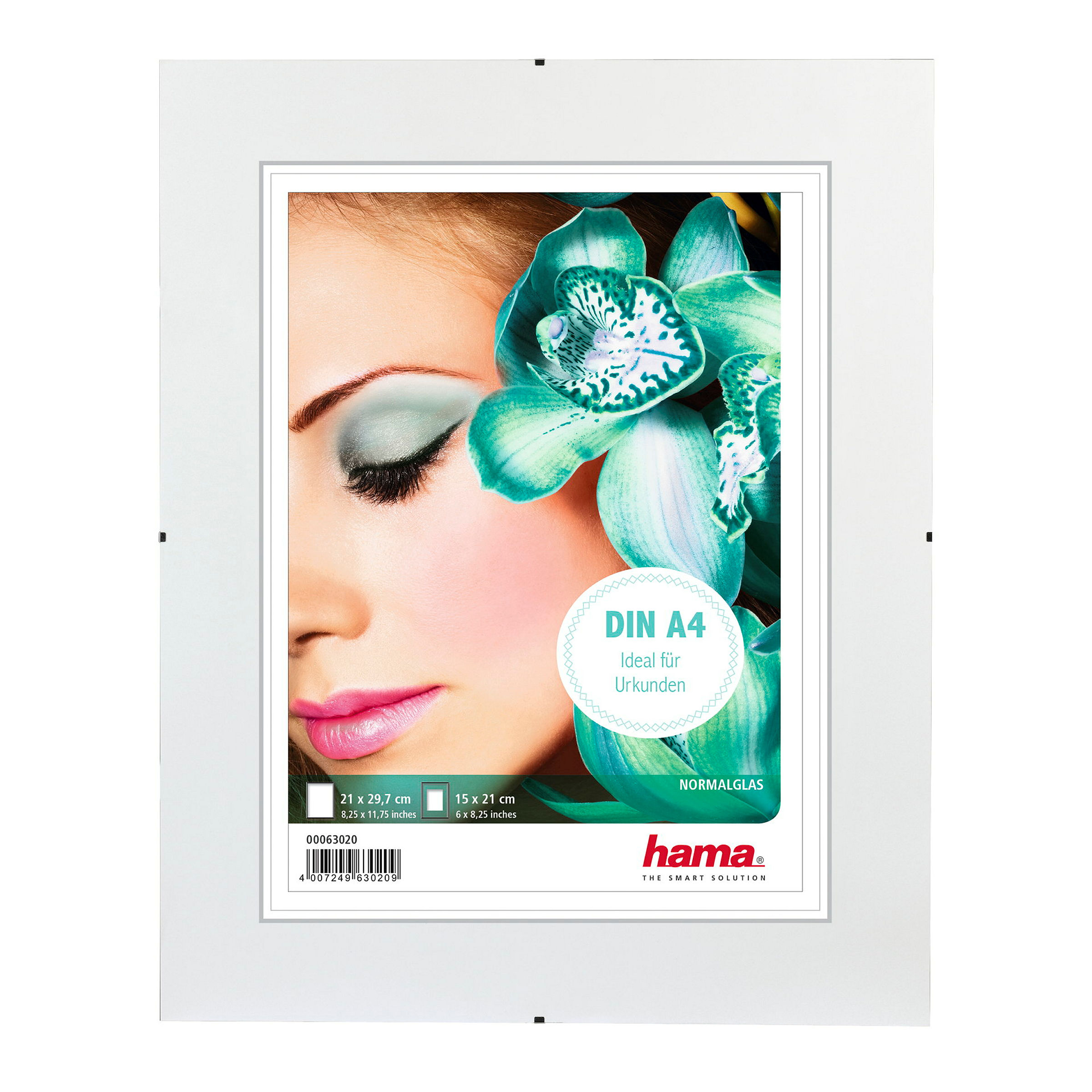 Hama Rahmenloser Bildhalter ''Clip-Fix'', Normalglas, 21 x 29,7 cm, DIN A4
