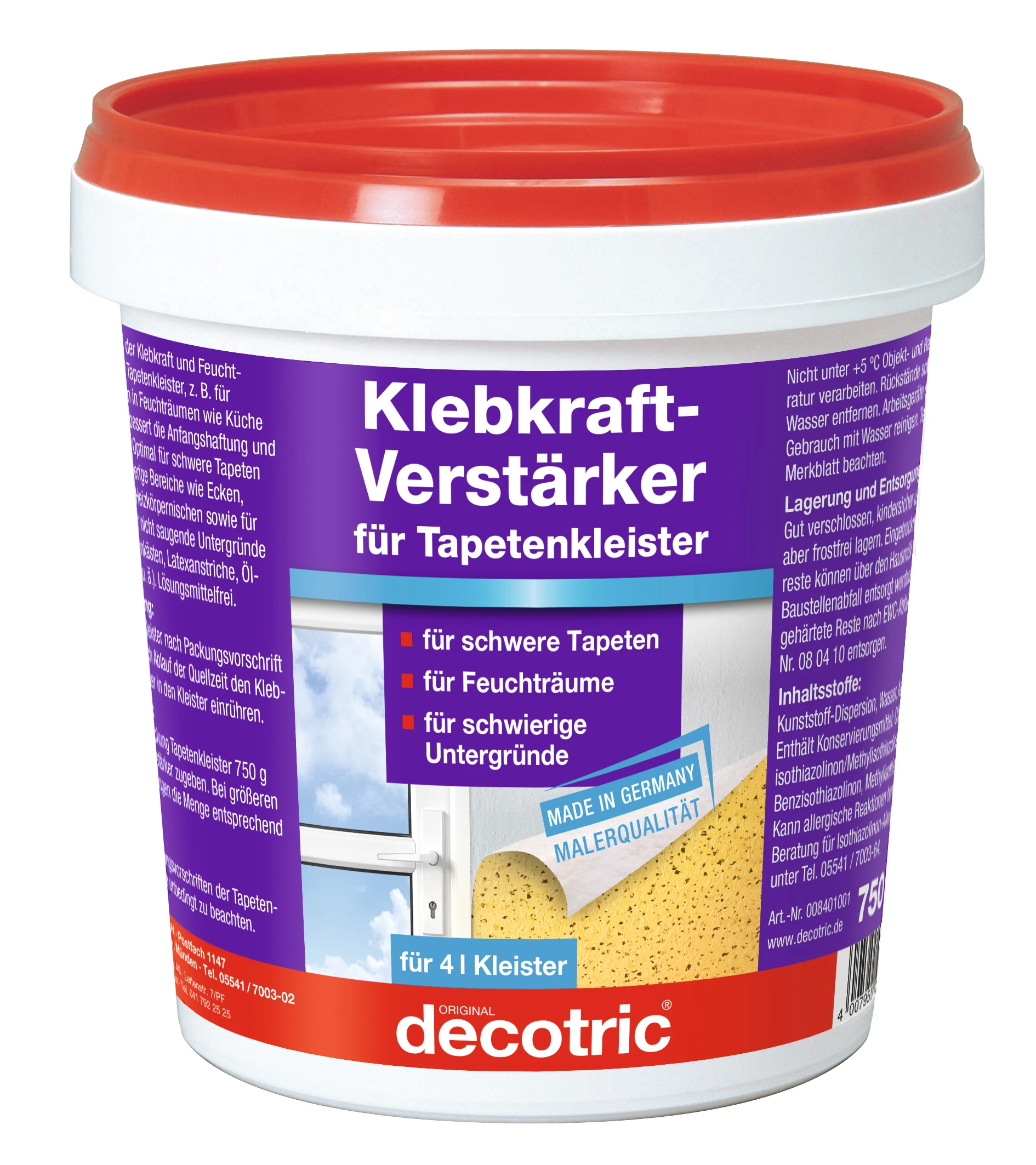 decotric Klebkraft-Verstärker 750 g