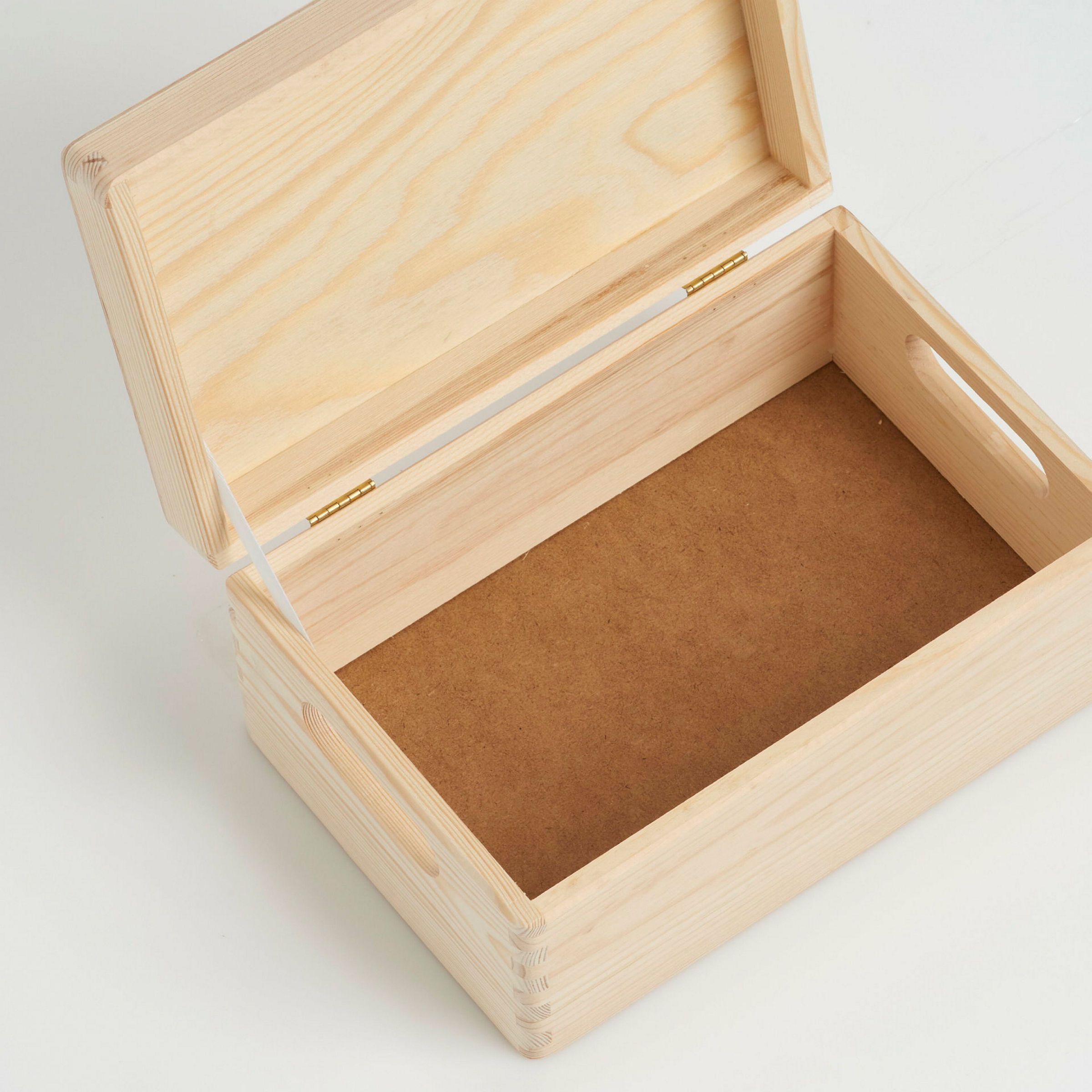 Allzweckkiste mit Deckel, Nadelholz, 30x20x14 cm