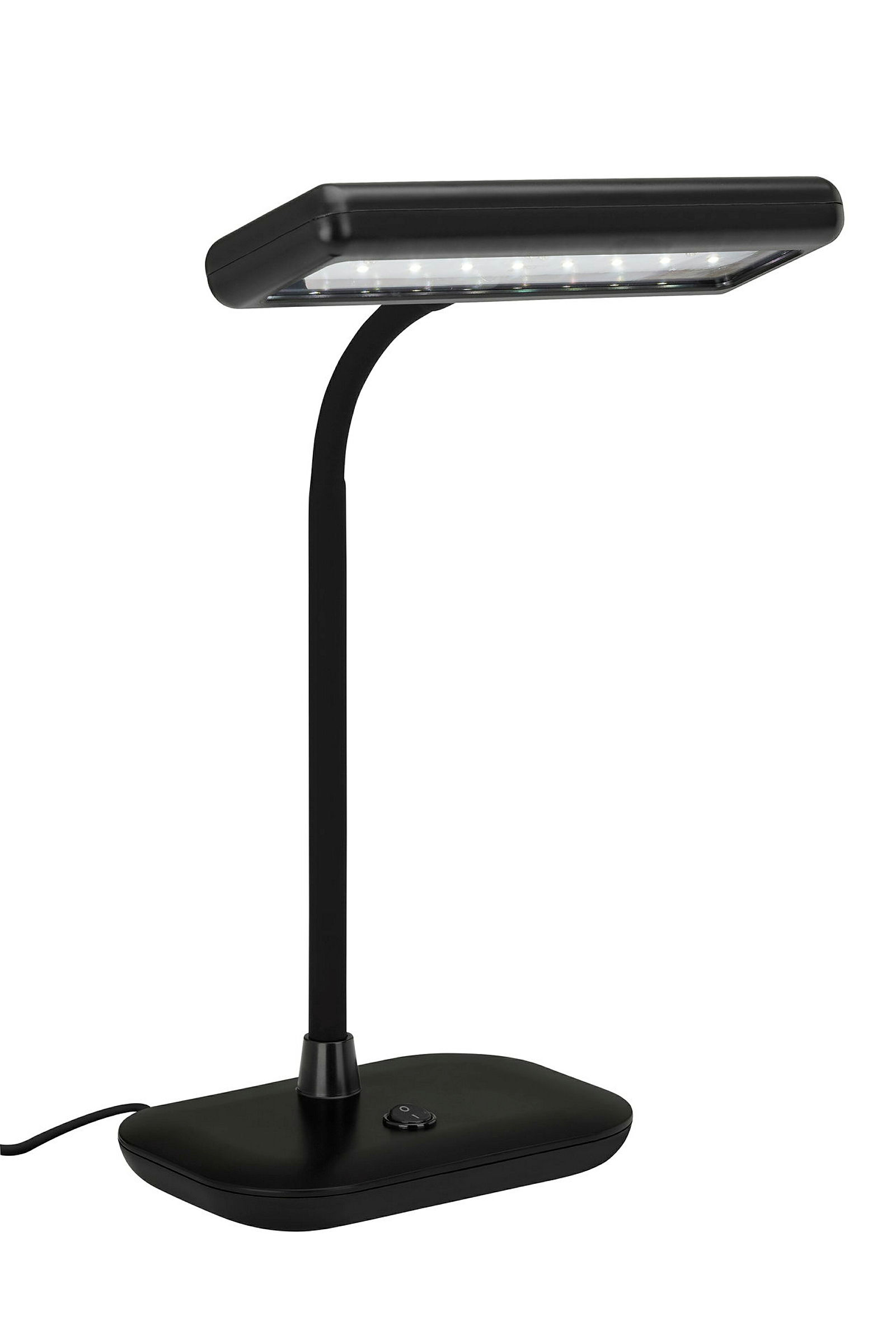 LED Tageslichtleuchte, schwarz, LED 8W