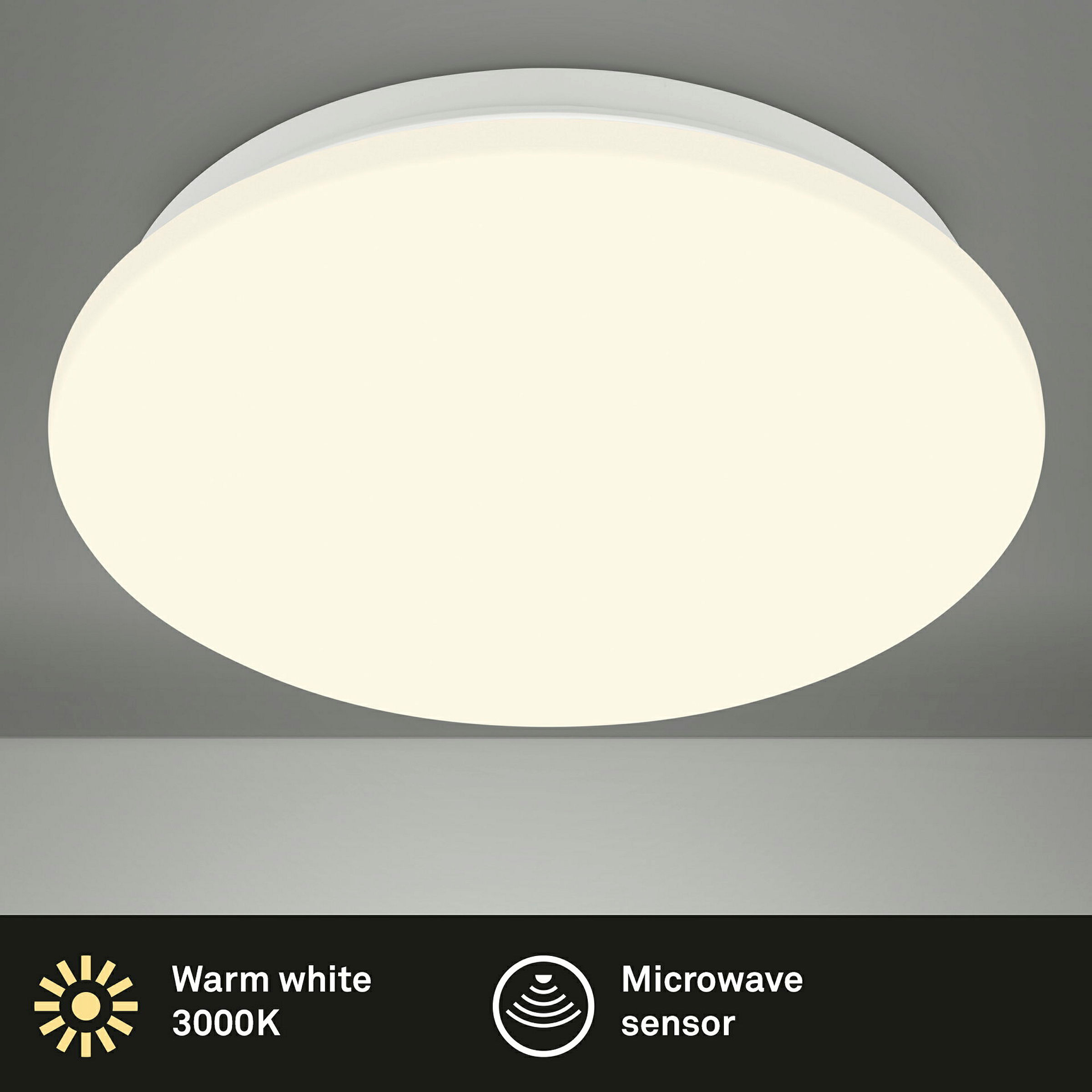 LED Deckenleuchte,Sensor,weiß, LED/12W