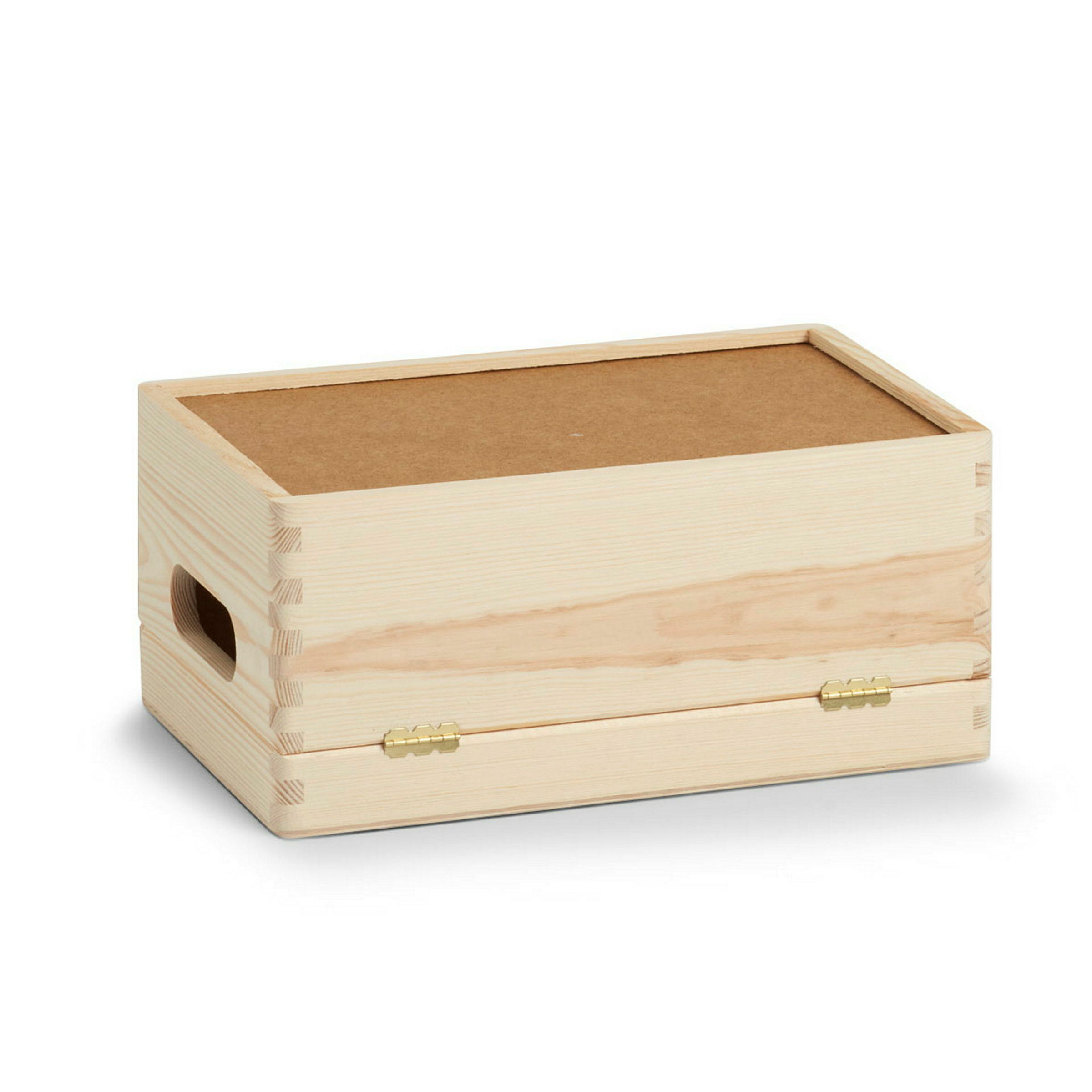 Allzweckkiste mit Deckel, Nadelholz, 30x20x14 cm