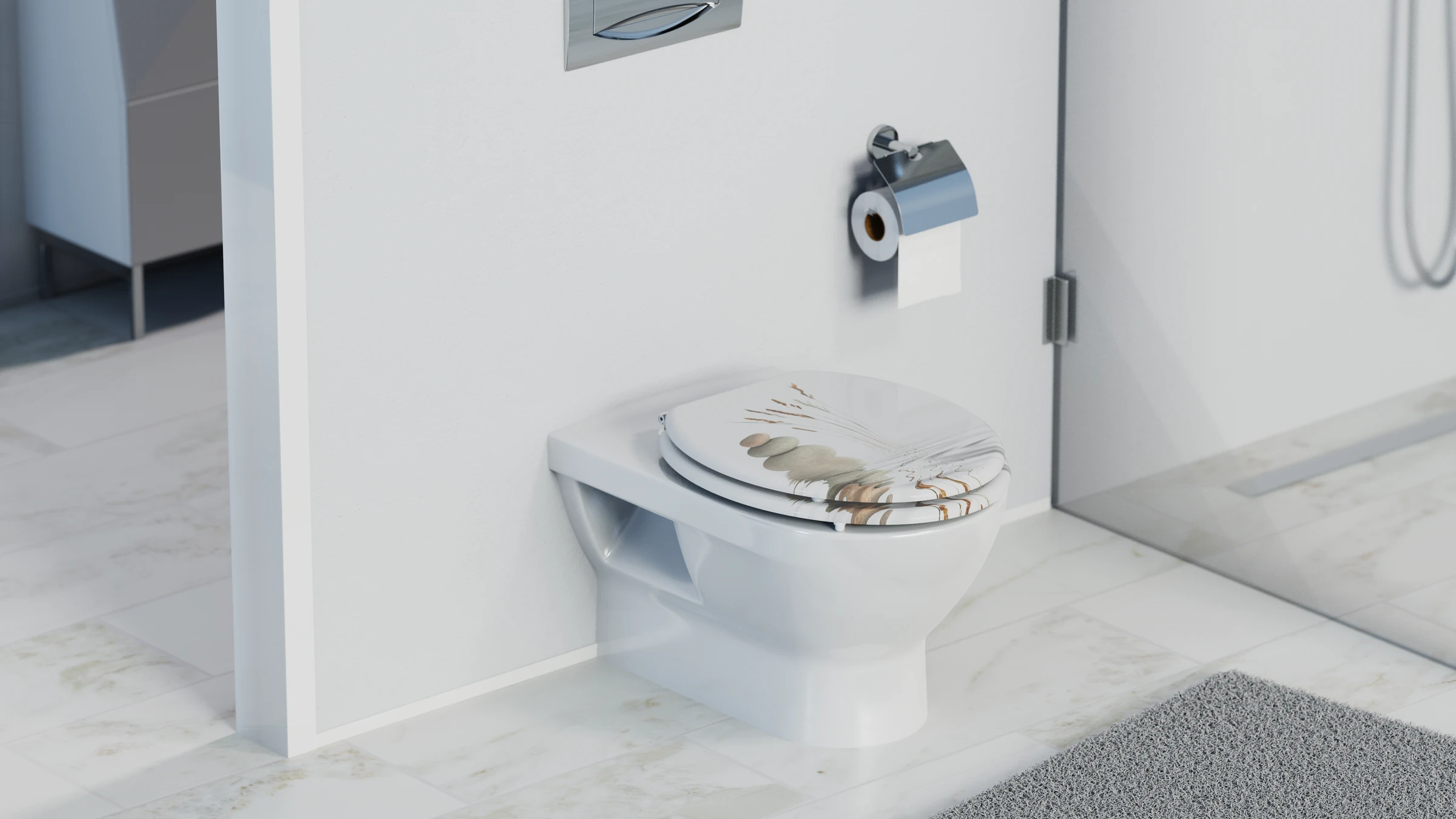 MDF WC-Sitz BALANCE, mit Absenkautomatik