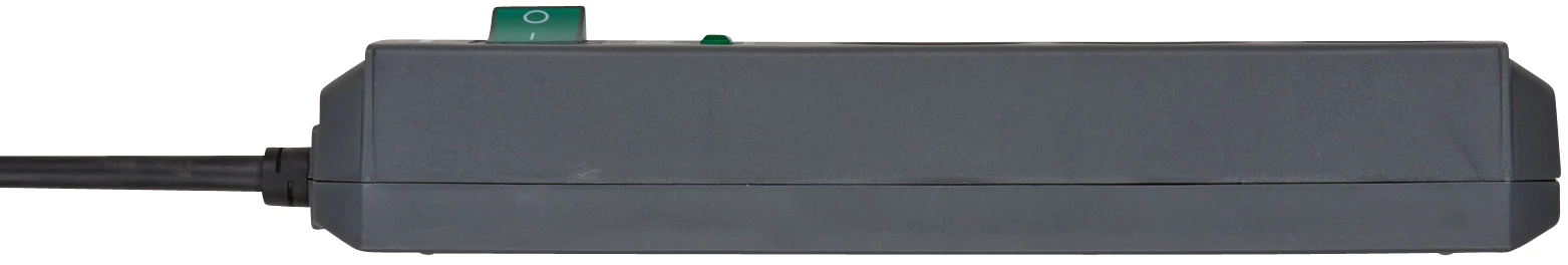 ECO-Line 3fach mit ÜSS 13.500A *DE* 15m H05VV-F3G1.5 Anthrazit/Blister