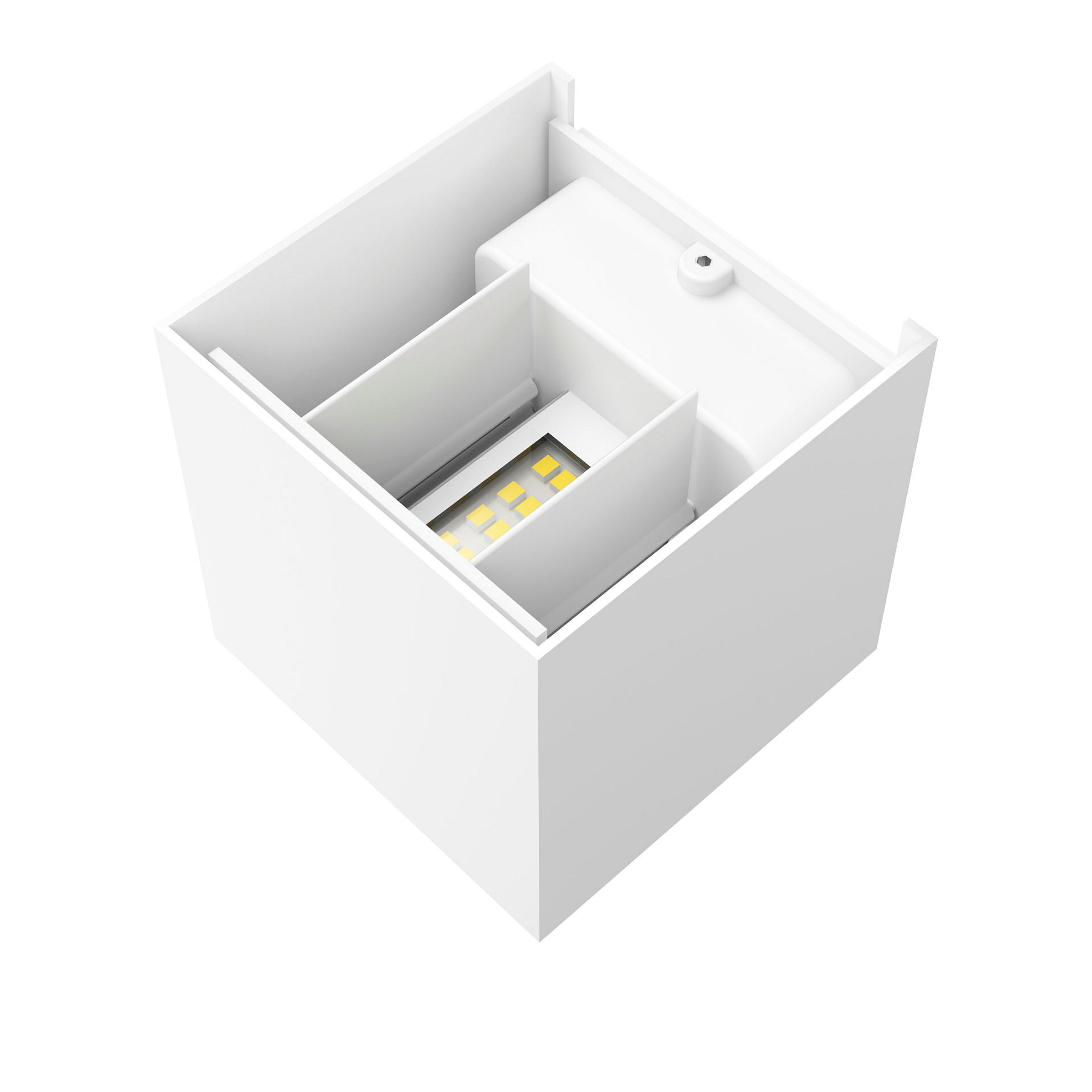 Hama LED Wandlampe für innen und außen, WLAN, App- u. Sprachsteuerung, Weiß