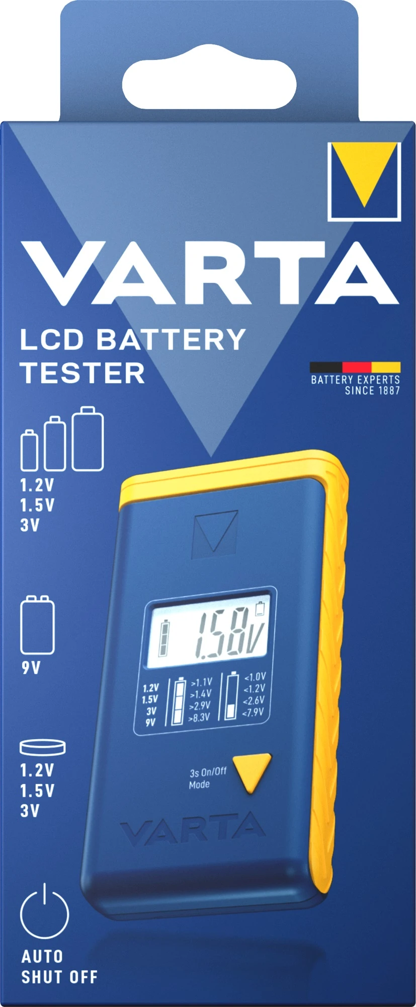 VARTA LCD Battery Tester Box