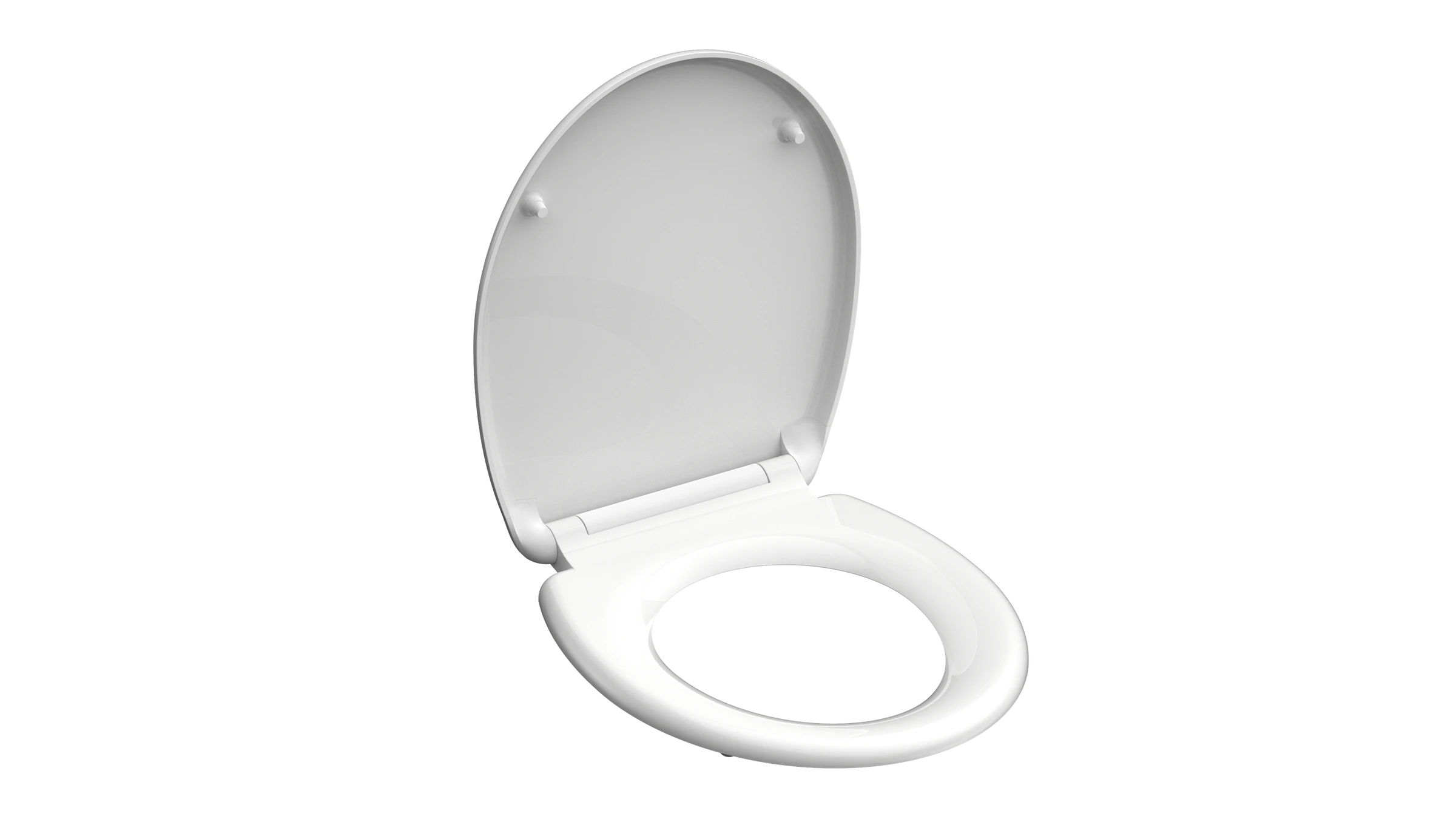 Duroplast WC-Sitz WHITE, mit Absenkautomatik und Schnellverschluss