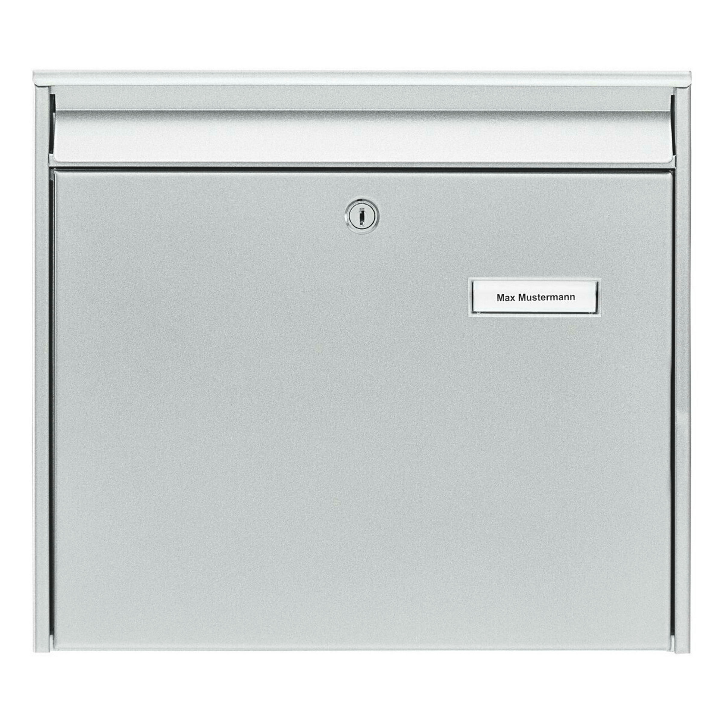 Briefkasten Stahl-lackiert Mail 5877 Si silber
