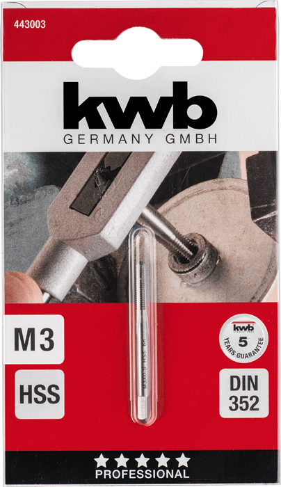 Einschnitt-Gewindebohrer, M3