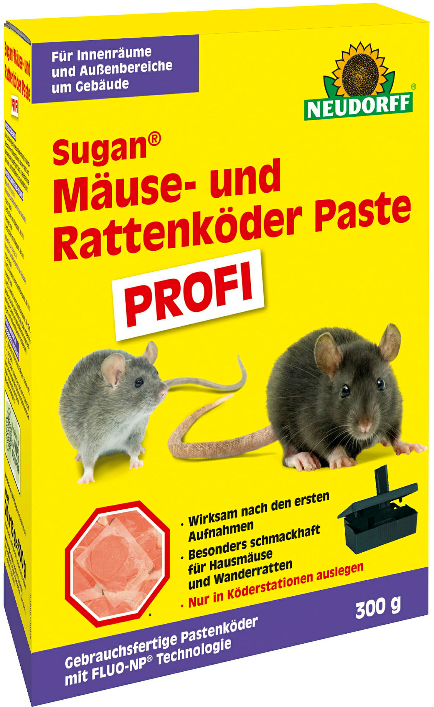 Neudorff Sugan Ratten-u.Mäuseköder Paste Profi, 300 g