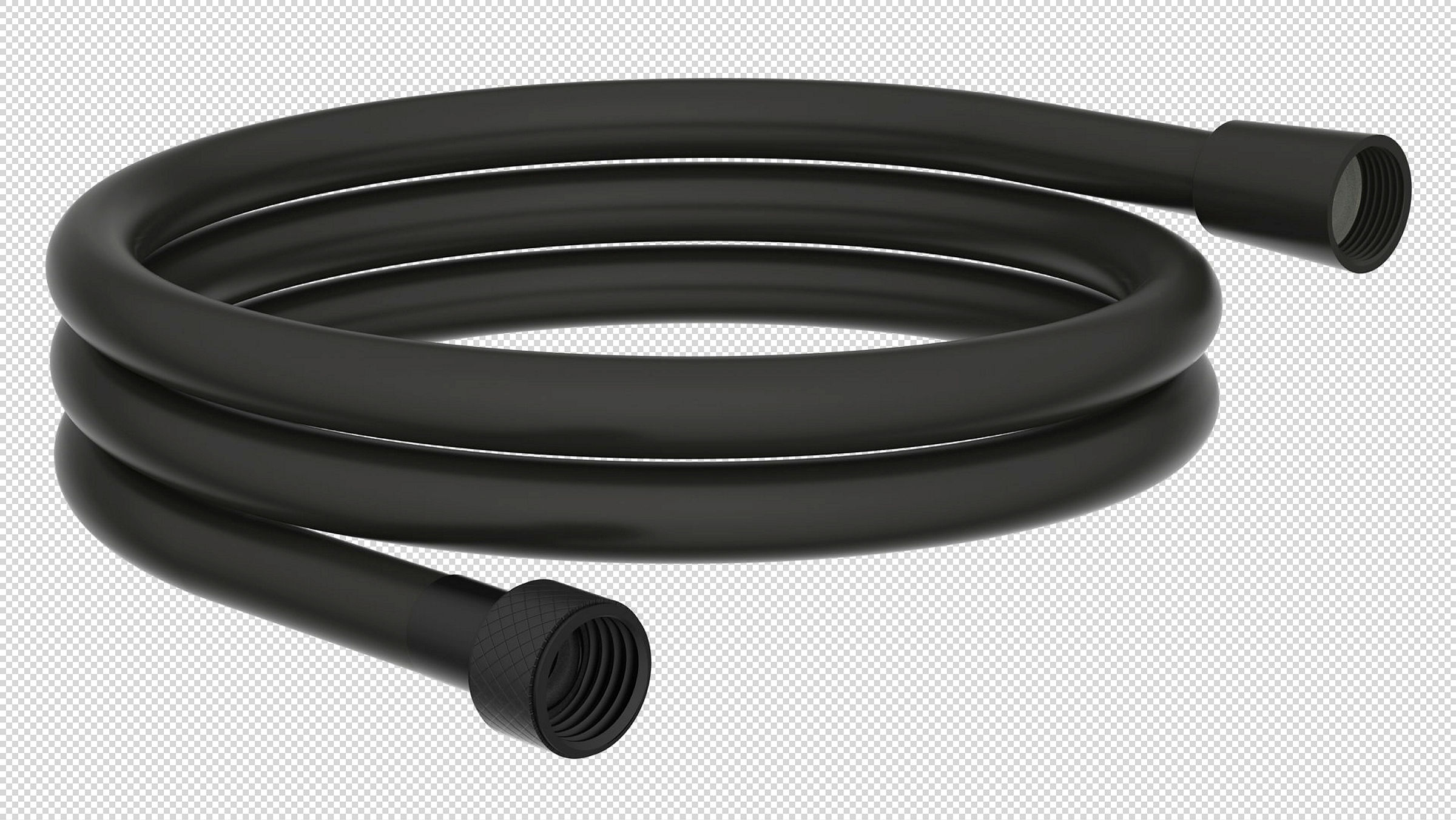 Brauseschlauch 150 cm, Kunststoff, Schwarz