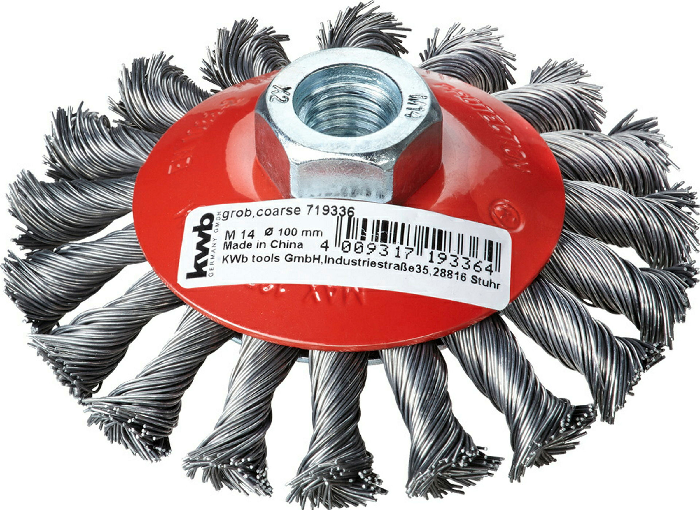 AGGRESSO-FLEX® Kegelbürste, HSS Stahldraht, gezopft, ø 100 mm