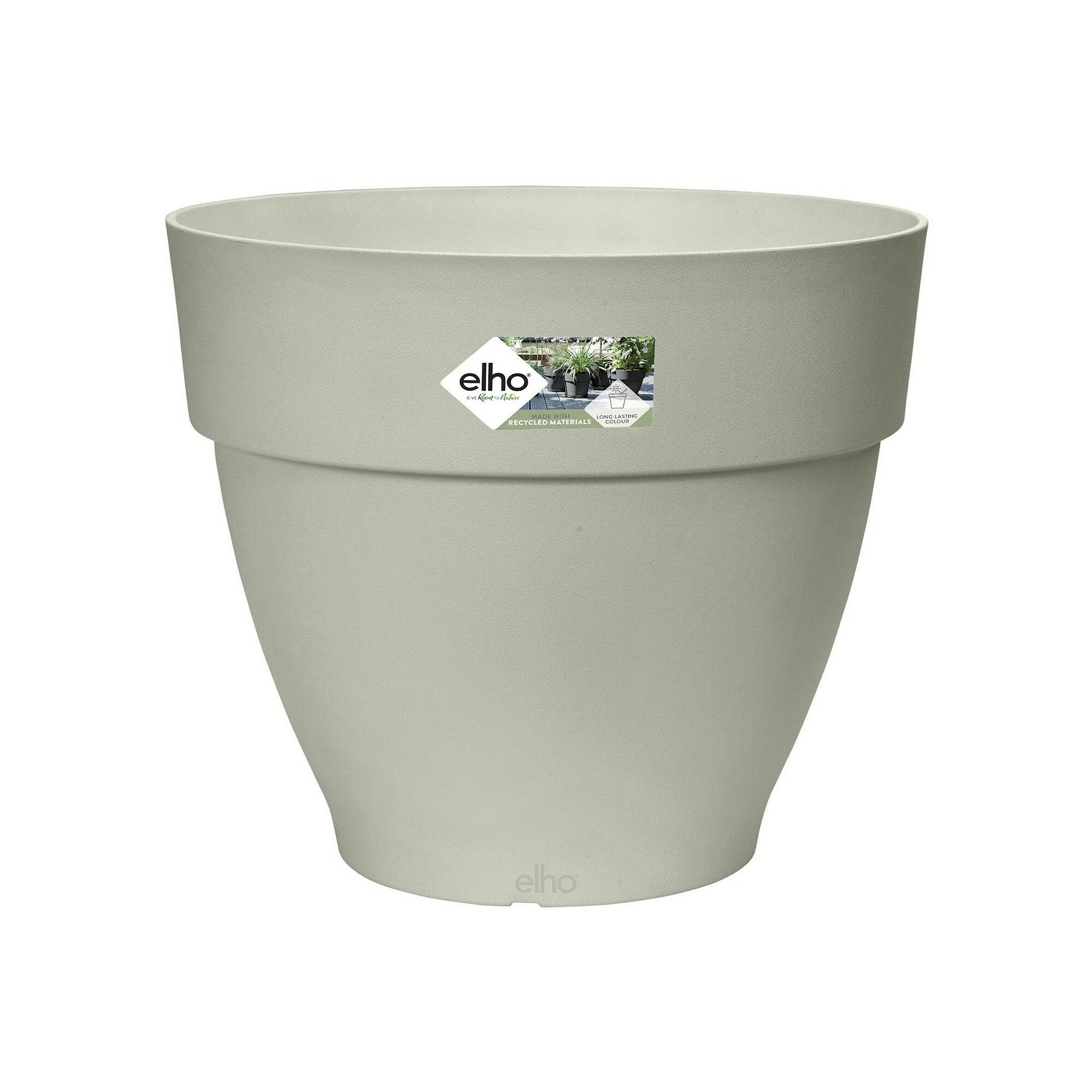 Elho Vibia Campana 40 - Weiß - Ø 39 x H 33 cm - Außen - 100% Recycelt
