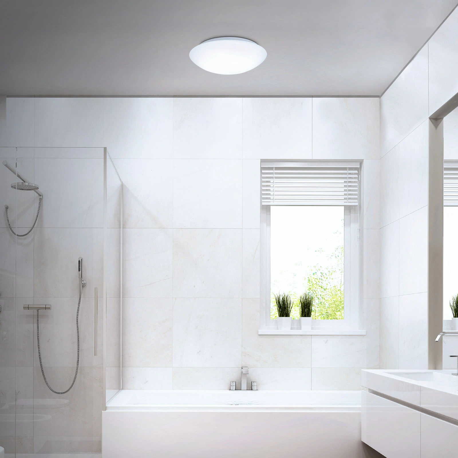 Sensor LED Deckenleuchte, weiß, 1xLED-Platine/15W