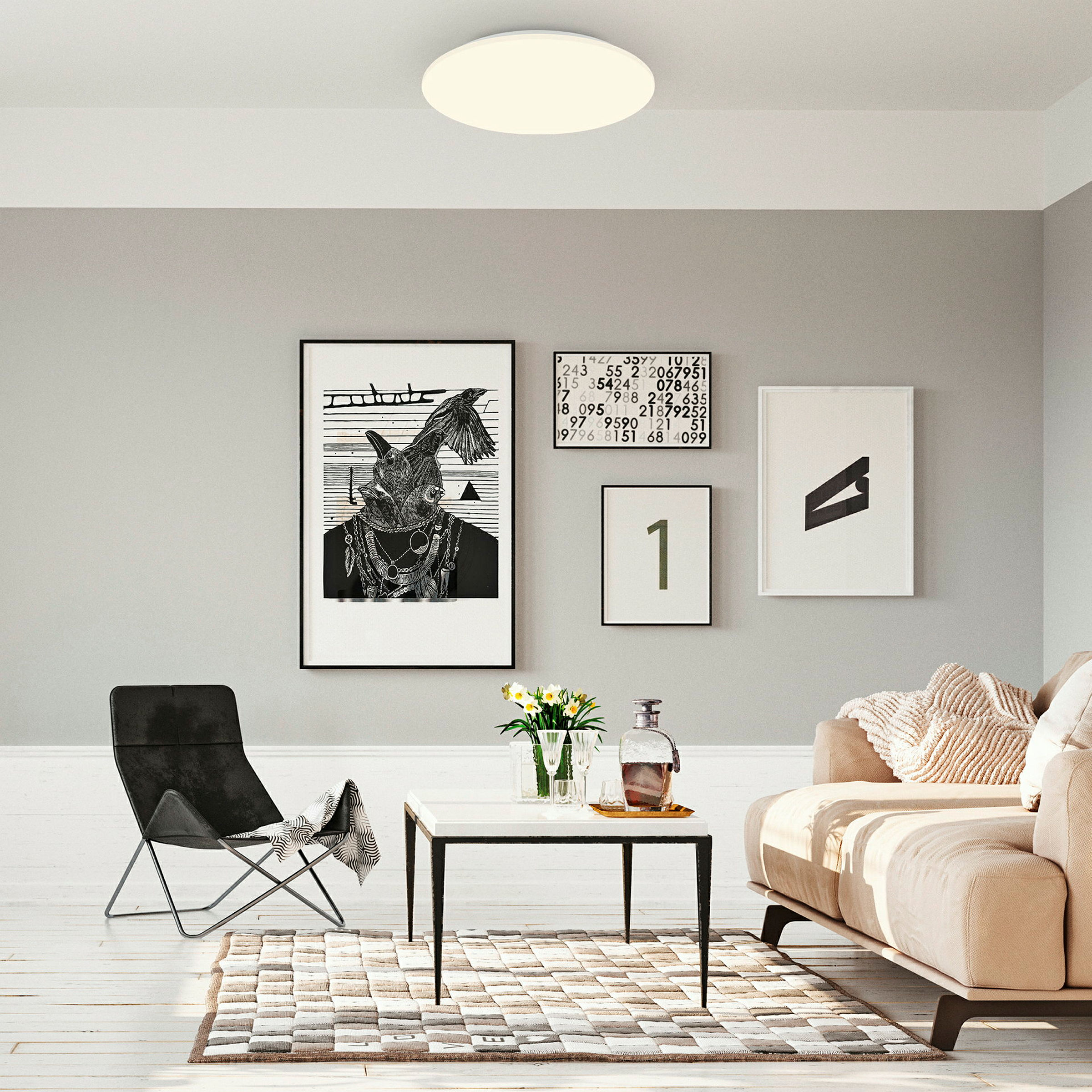 LED Deckenleuchte,Sensor,weiß, LED/18W