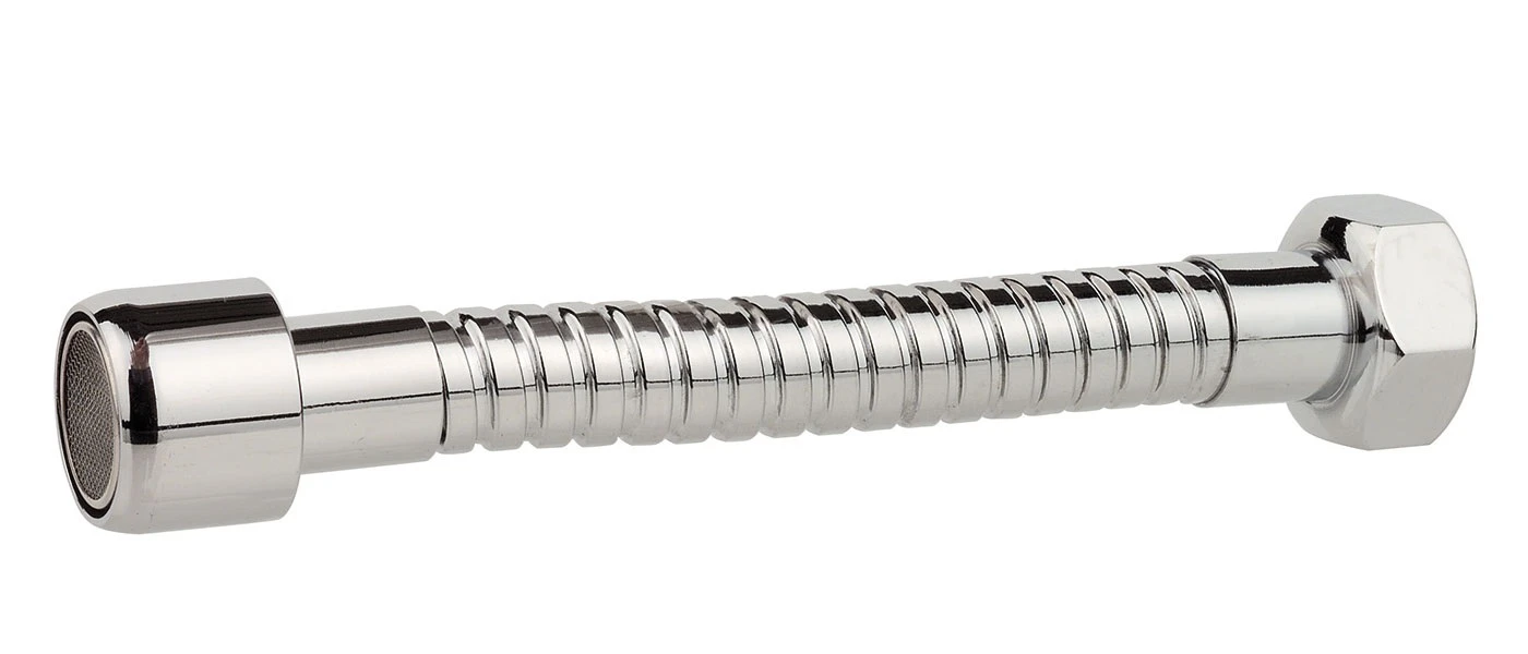 Metall-Schlauch, Chrom, M22IG x 130 mm, mit Mischdüse
