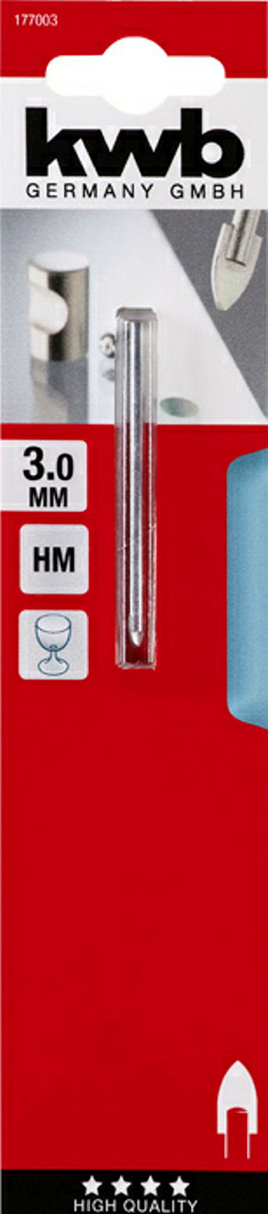 Glasbohrer, ø 3.0 mm