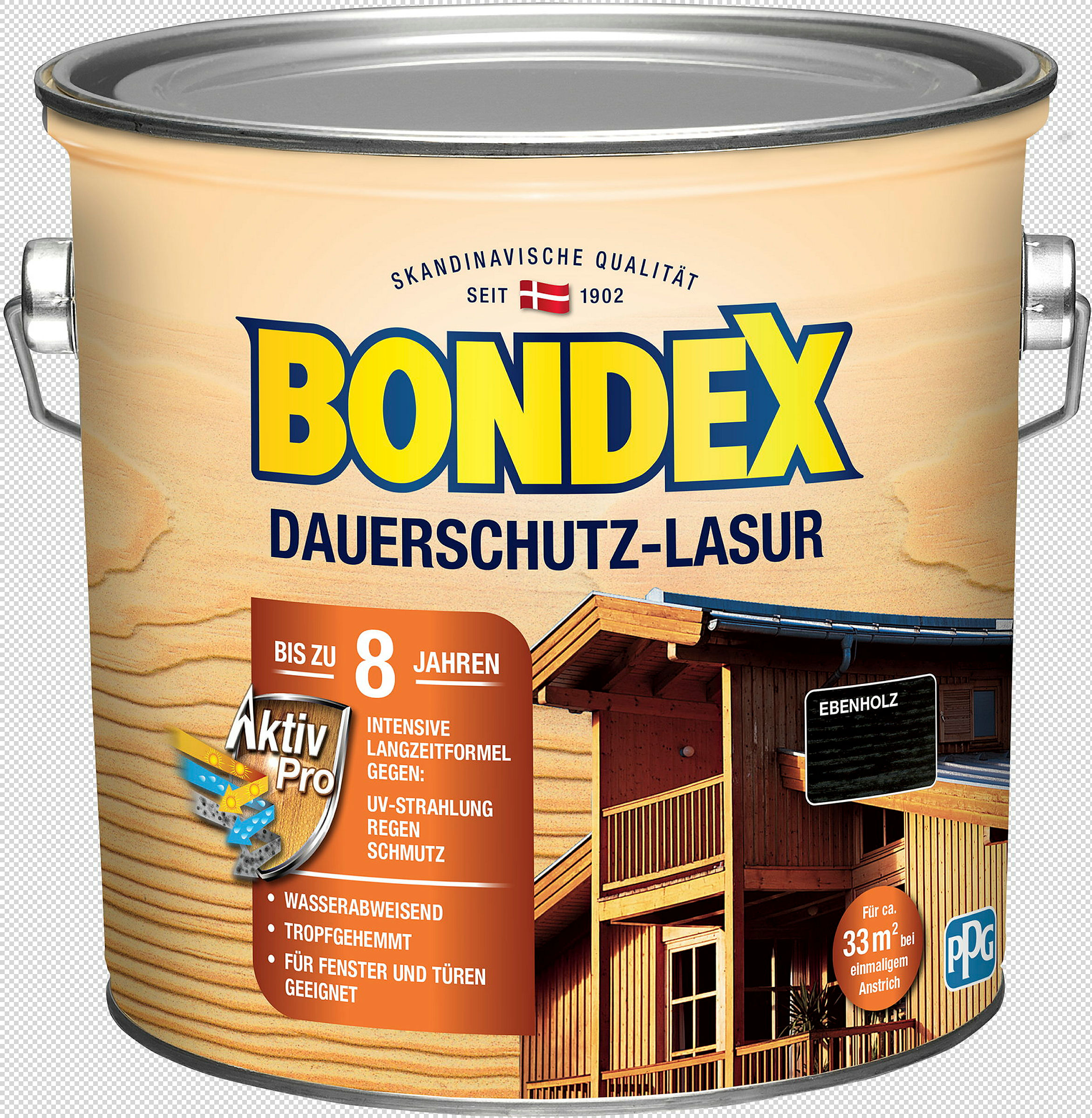 BONDEX Dauerschutz-Lasur Ebenholz 2,50l