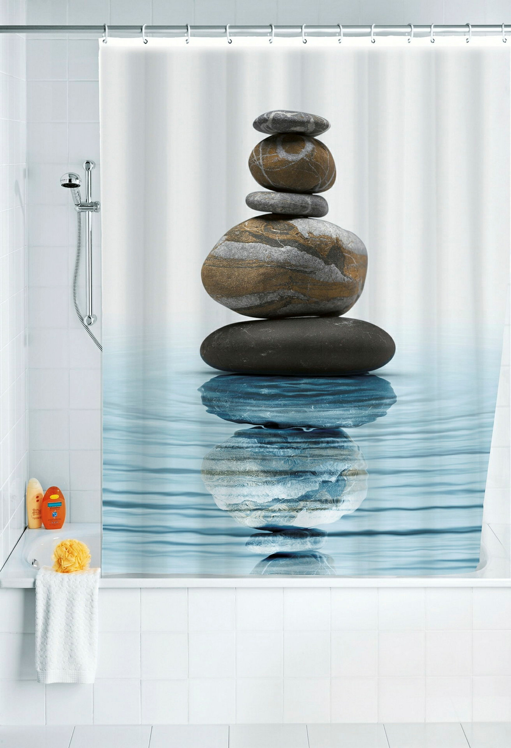 Duschvorhang 180x200 Meditation Polyeste