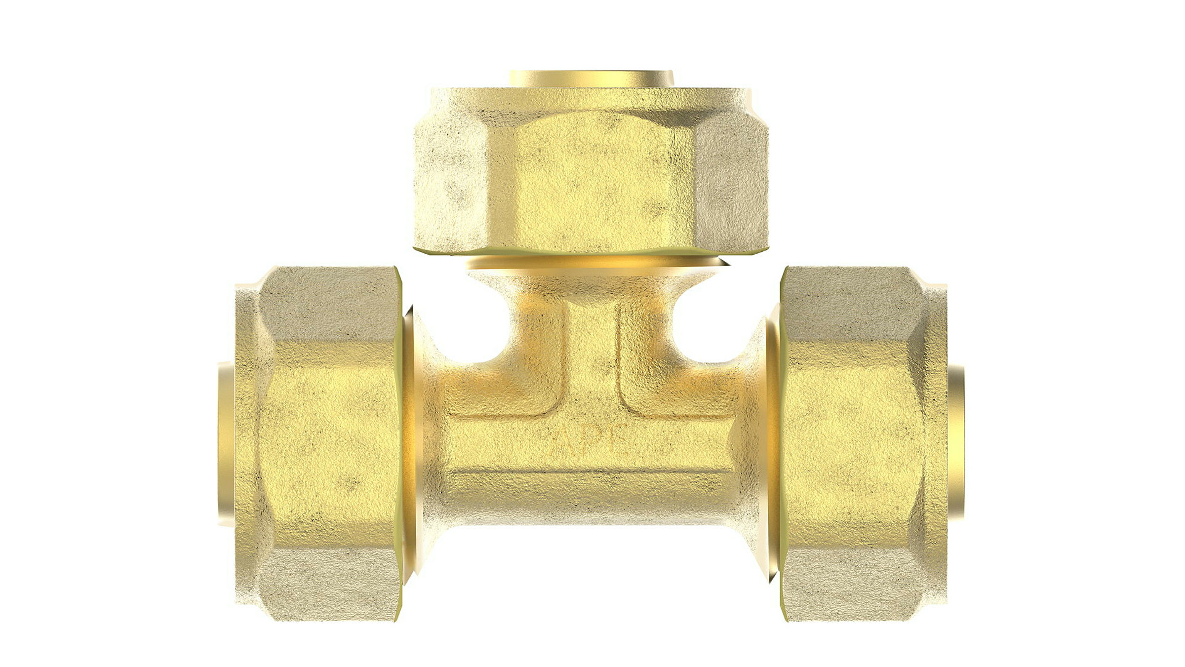 MS T-Stück, blank, 26 mm, Klemmfitting für MSVR