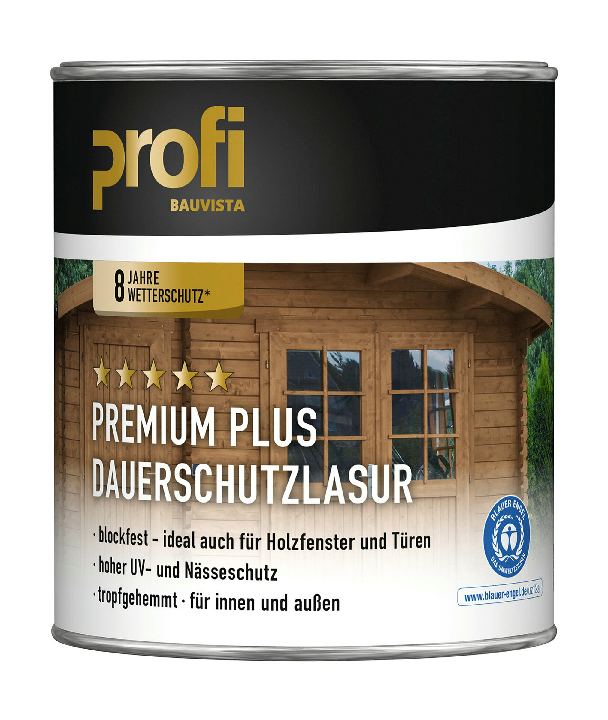 PROFI PremiumPlus Dauerschutz lasur Weiß 750 ml