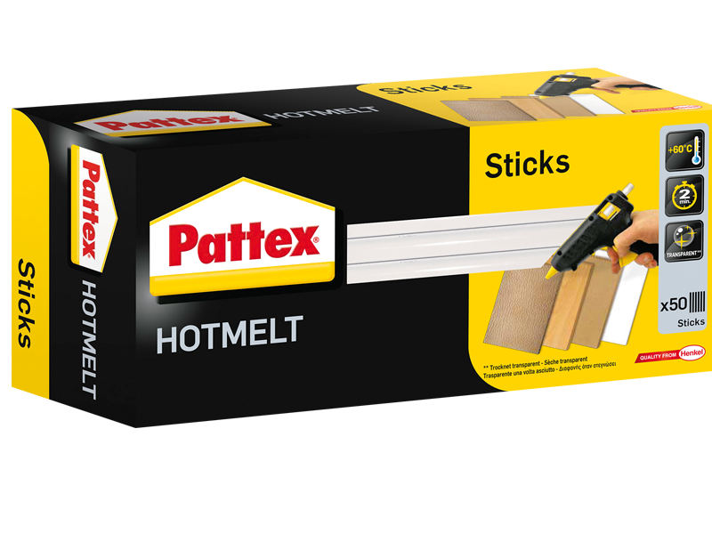 PATTEX Hot Sticks transparent-hochfest 1000 g