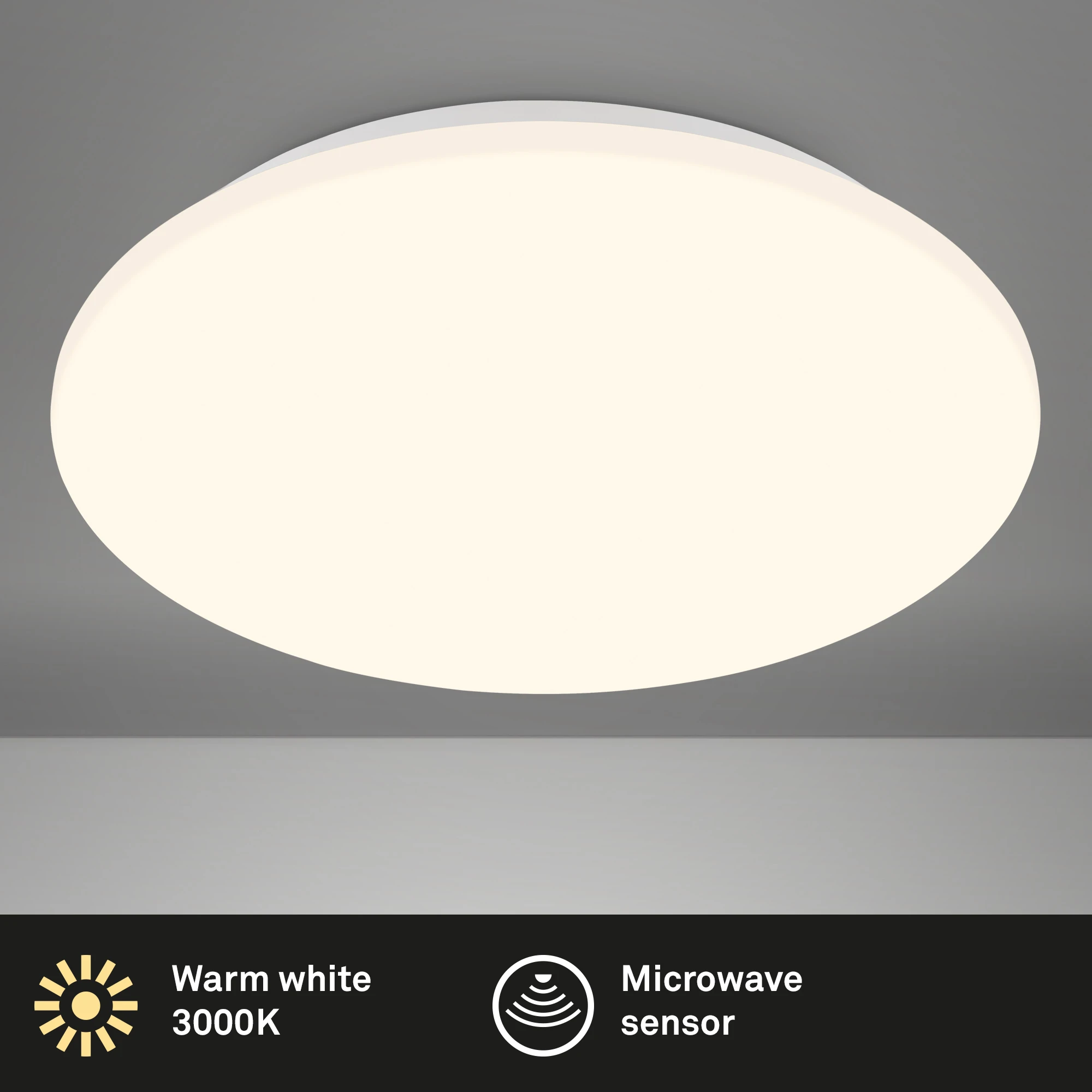 LED Deckenleuchte,Sensor,weiß, LED/18W