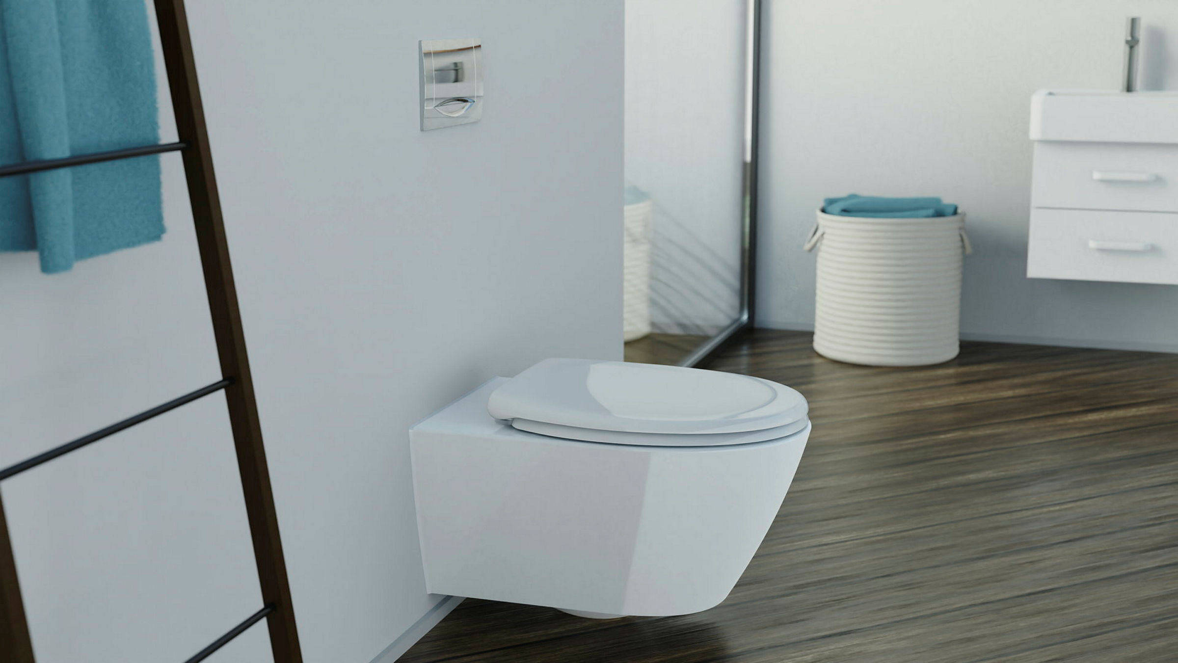 Duroplast WC-Sitz WHITE, mit Absenkautomatik und Schnellverschluss