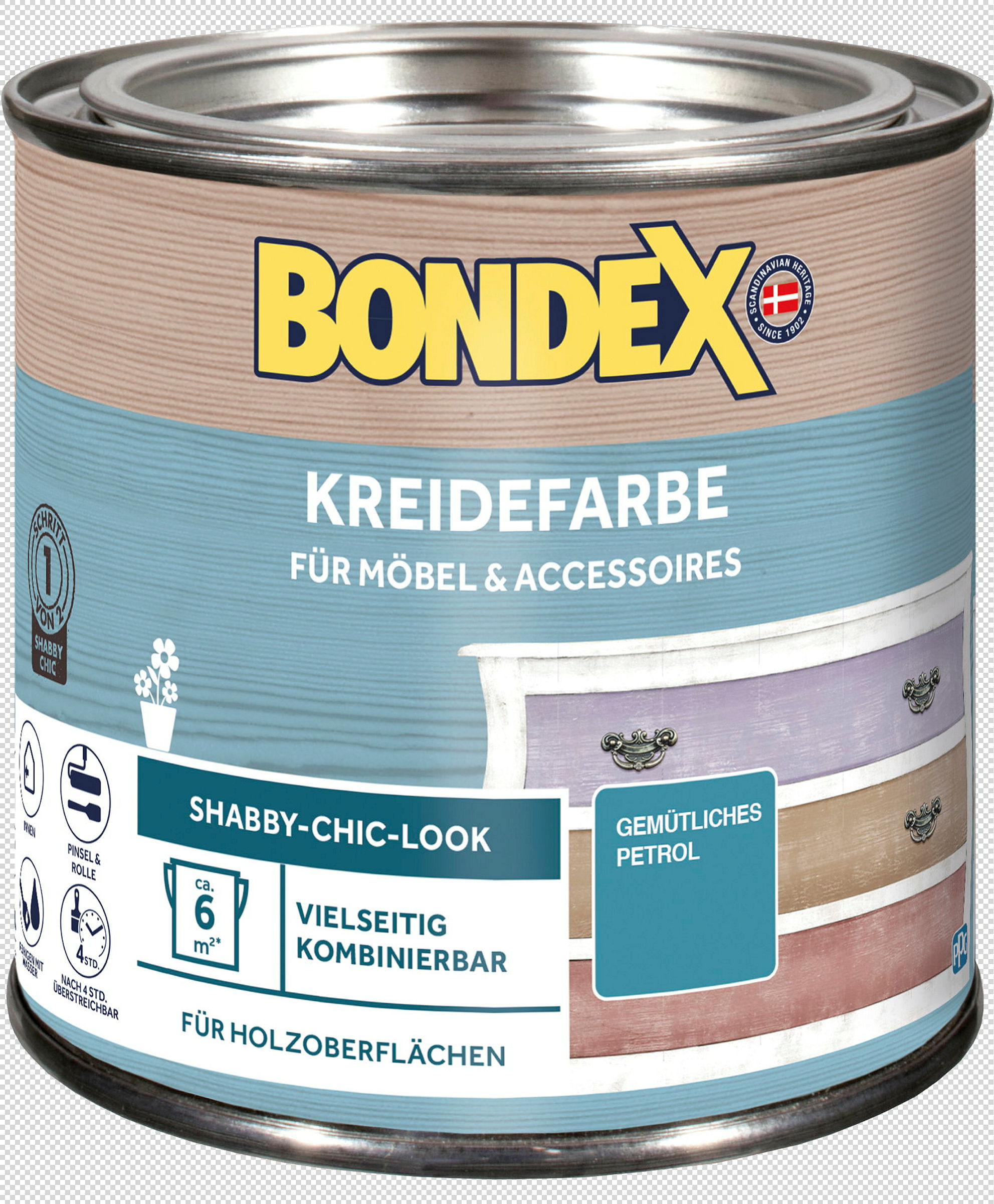 BONDEX Kreidefarbe Gemütliches Petrol 0,5l