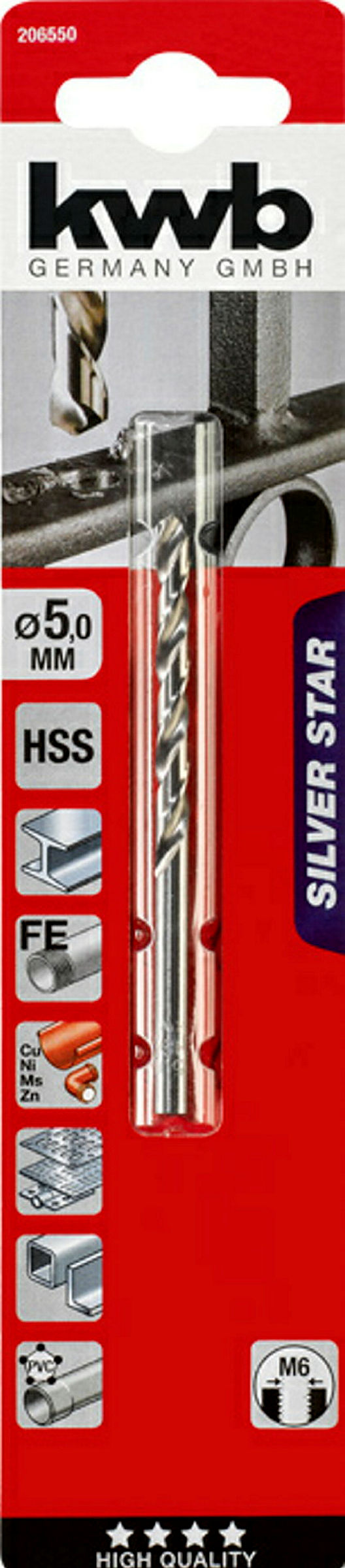 SILVER STAR HSS Spiralbohrer, ø 5.0 mm