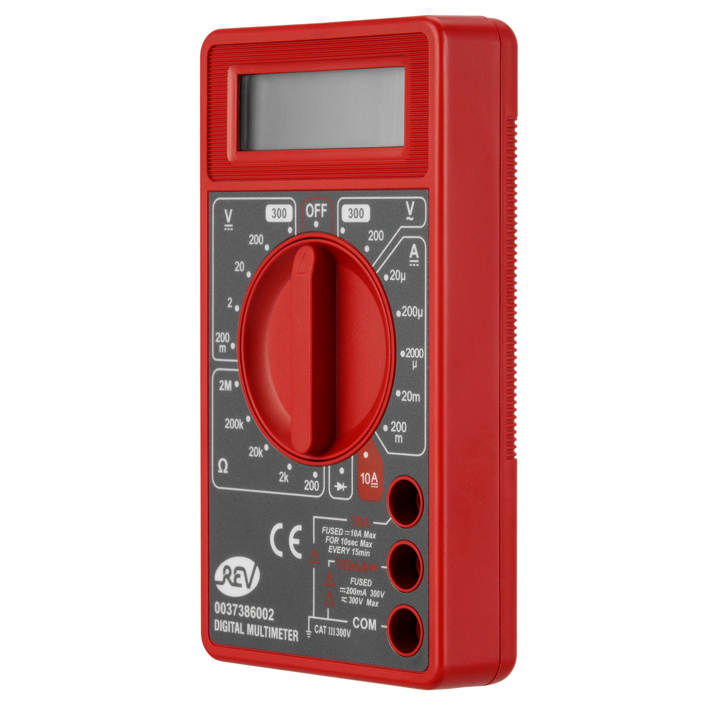 Vielfachmessgerät digital Basic schwarz/rot