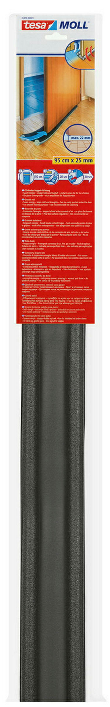 tesamoll®l® Türbodendoppeldichtung 0.95m x 22mm, grau