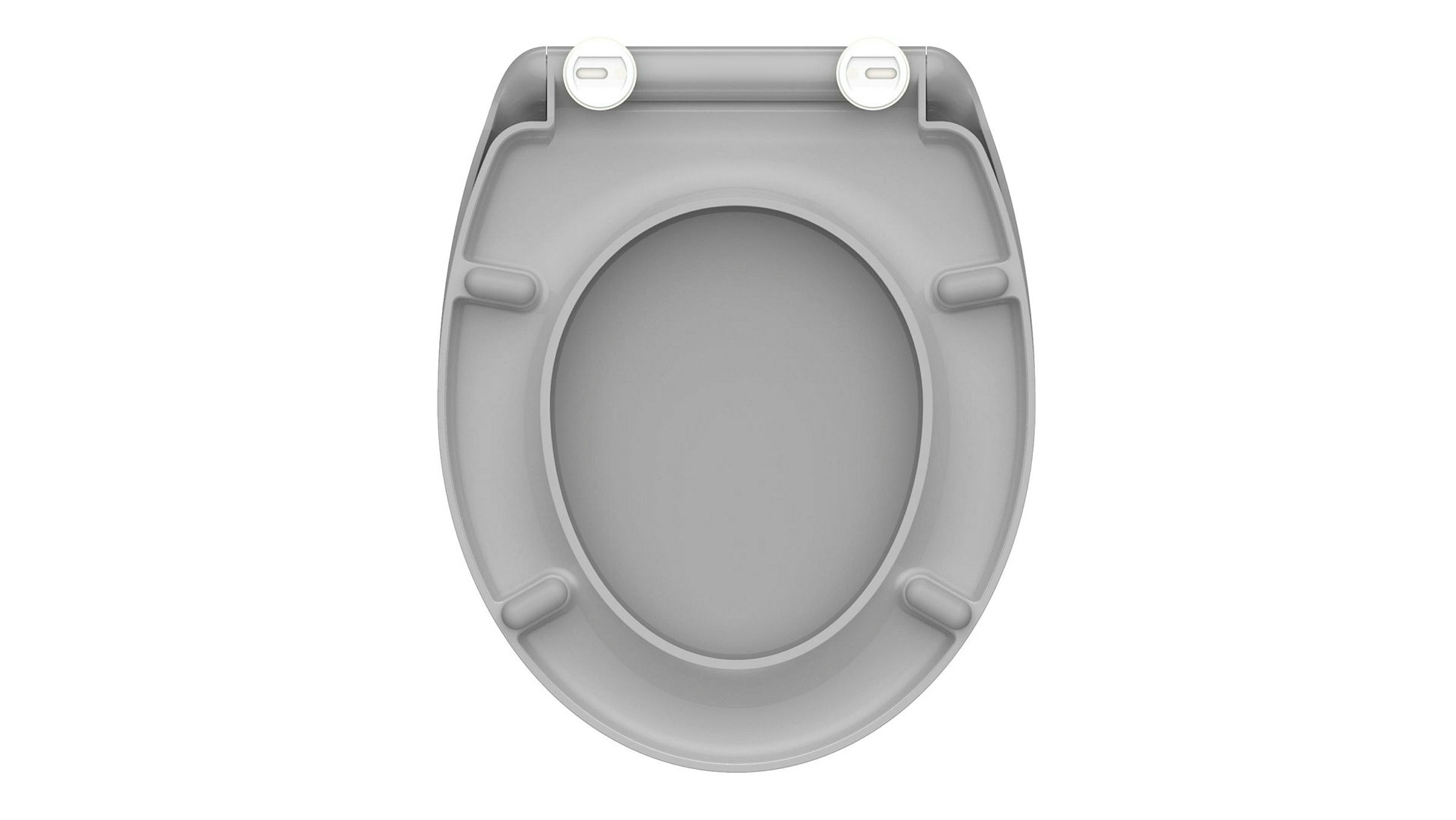 Duroplast WC-Sitz GREY, mit Absenkautomatik und Schnellverschluss