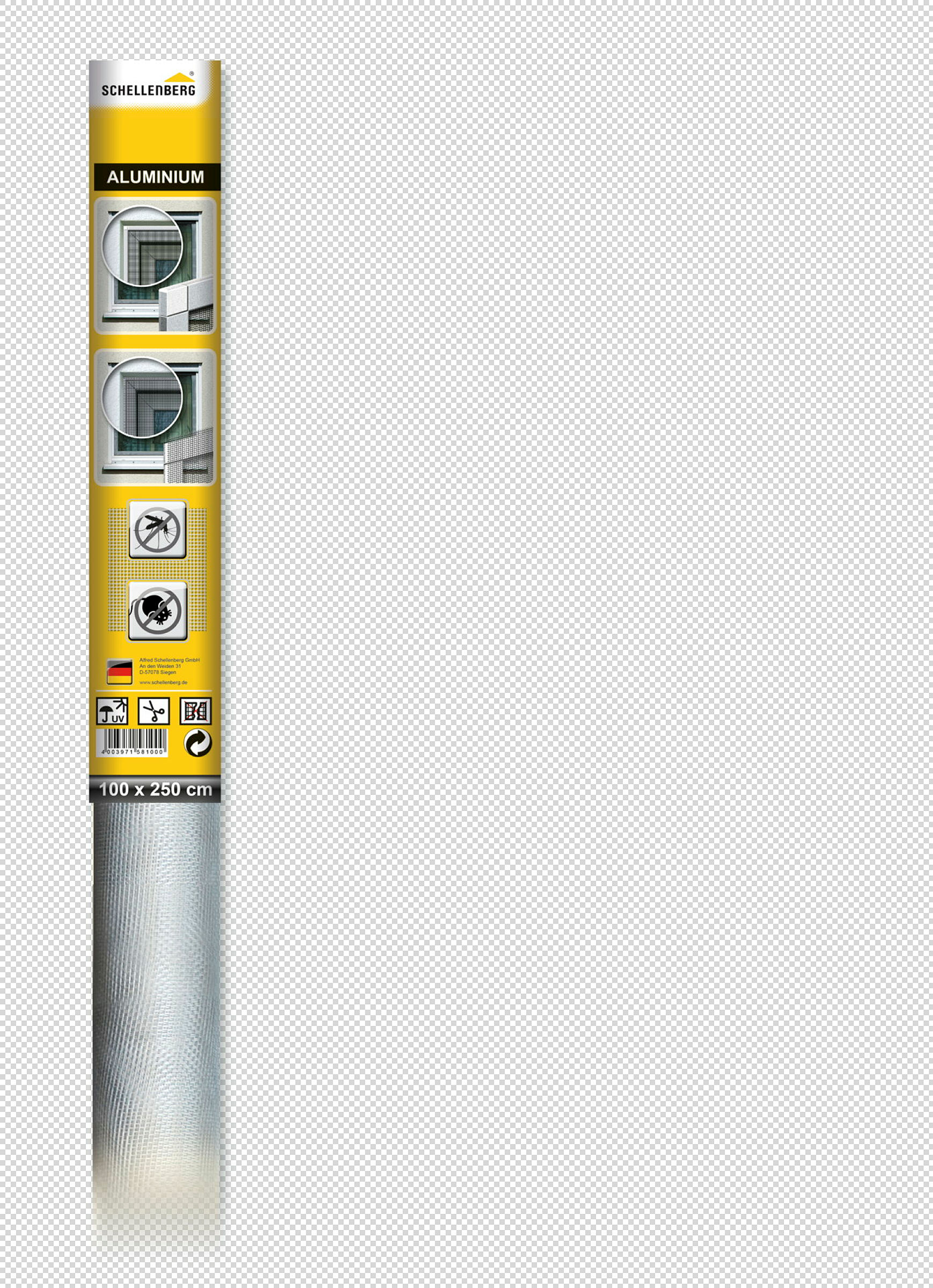 Schellenberg Aluminiumgewebe, 100 x 250 cm