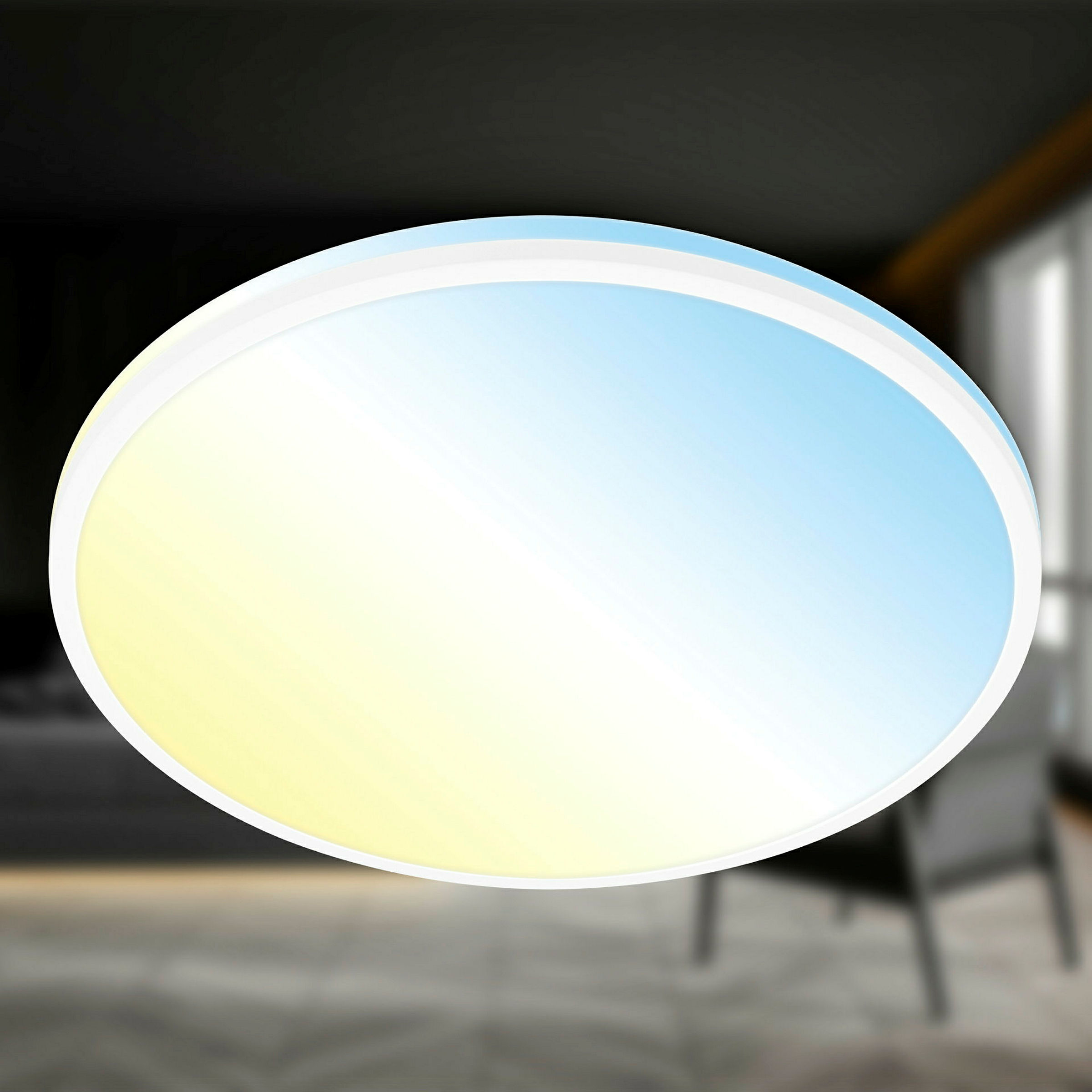 LANA CCT-LED Deckenleuchte, Weiß, LED/40W
