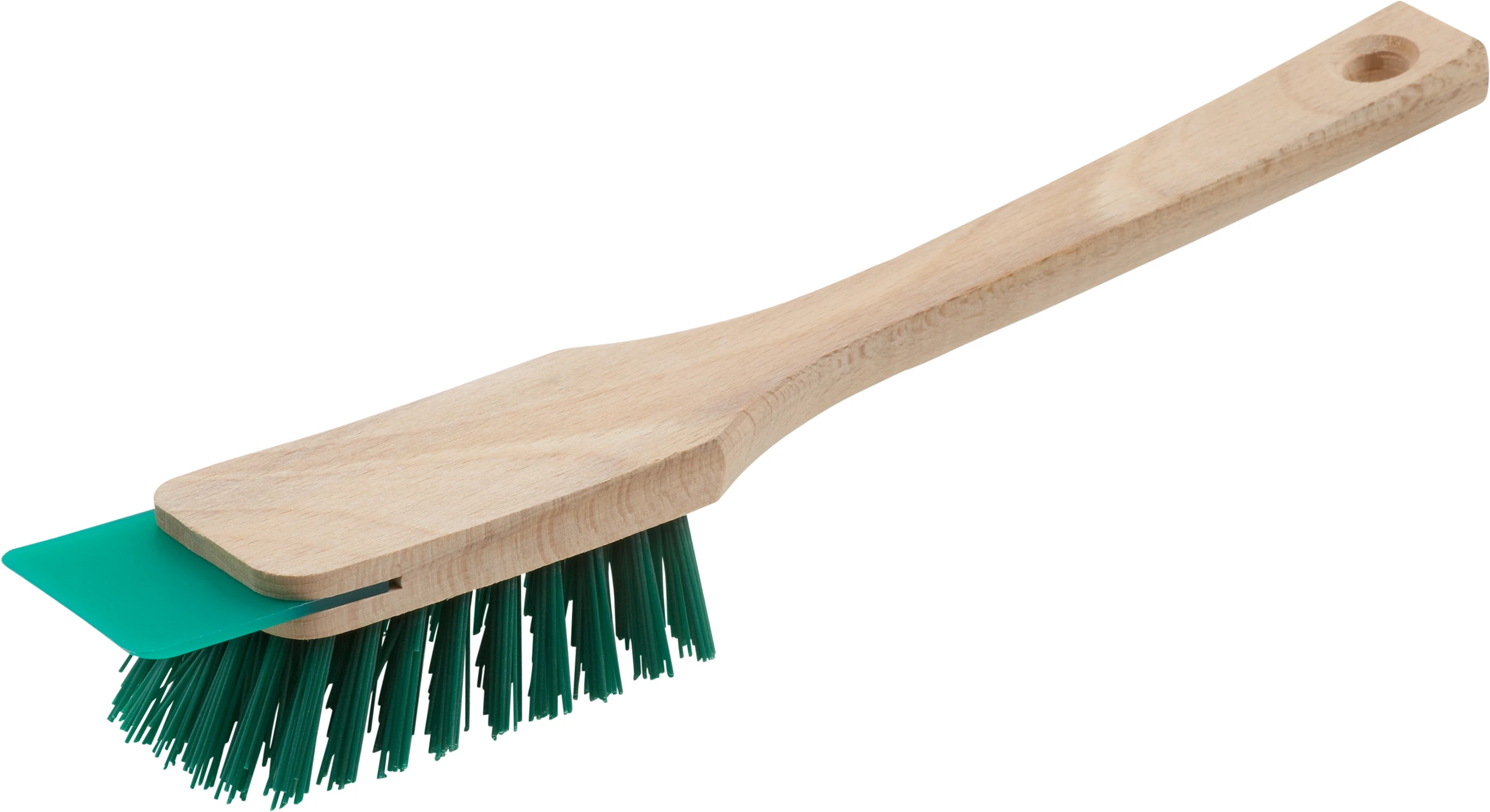 Rasenmäherbürste Holz roh