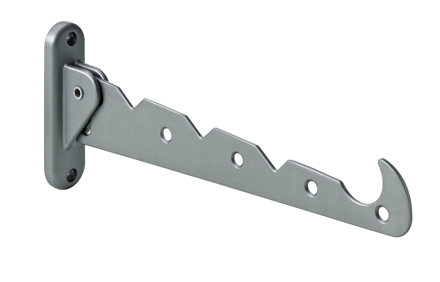 Kleiderlüfter 290mm Aluminium silber