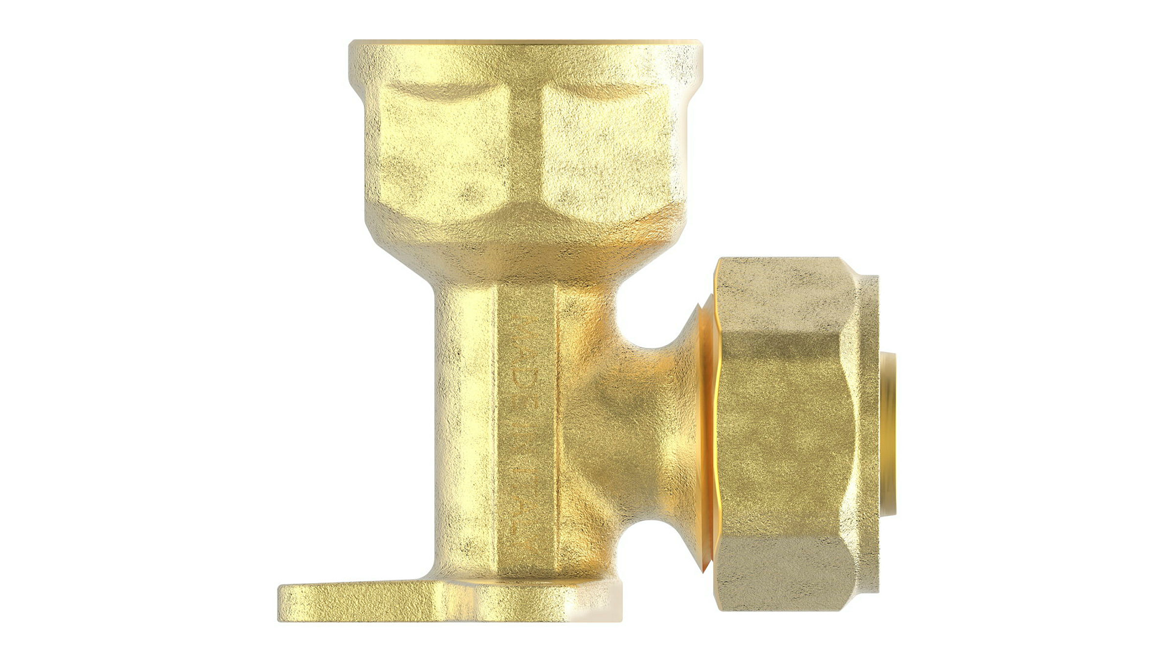 MS Wandscheibe, blank, 20 mm x 1/2''IG, Klemmfitting für MSVR