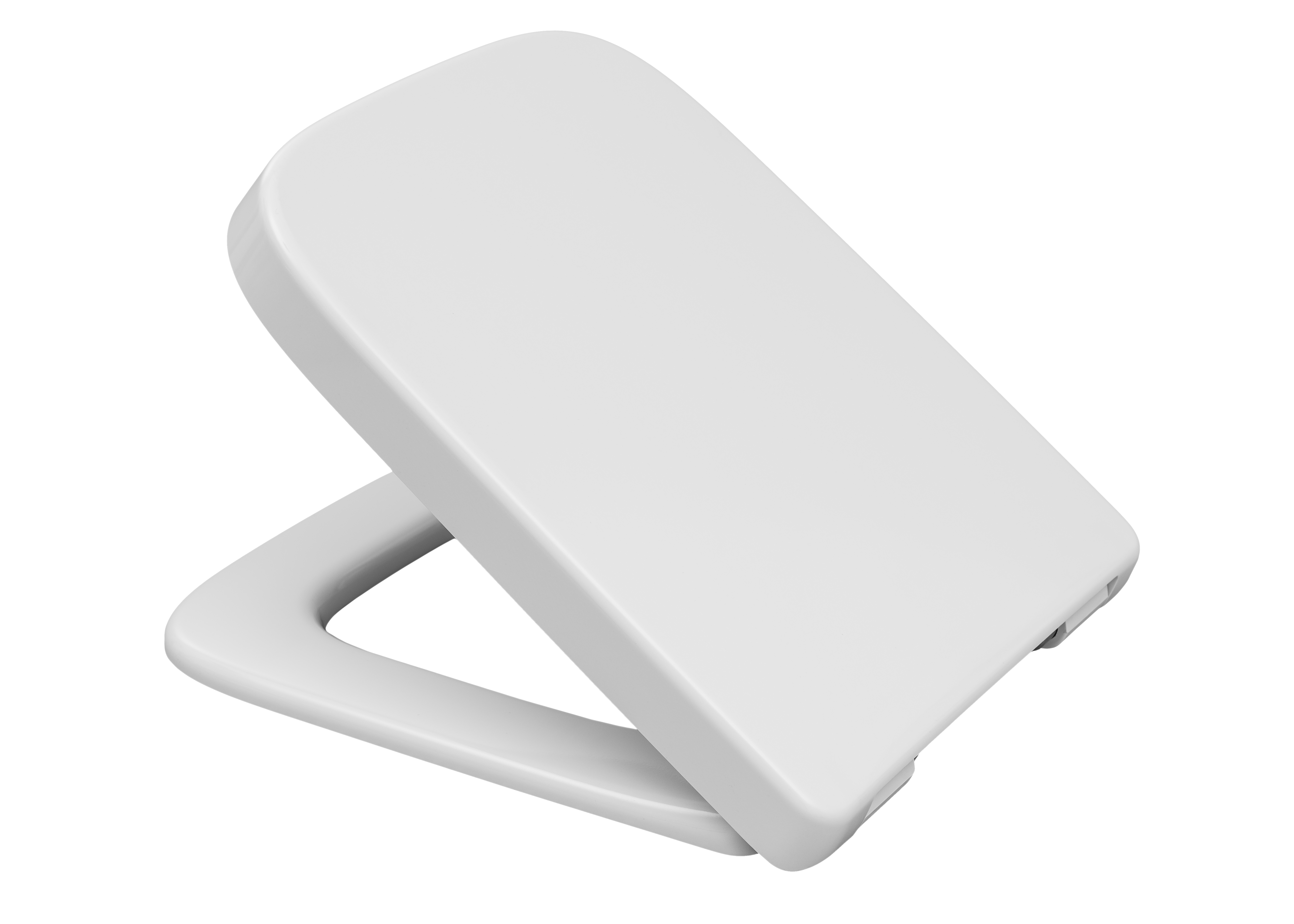 Duroplast WC-Sitz WHITE, E-Form, PRO 4, mit Absenkautomatik und Schnellvers