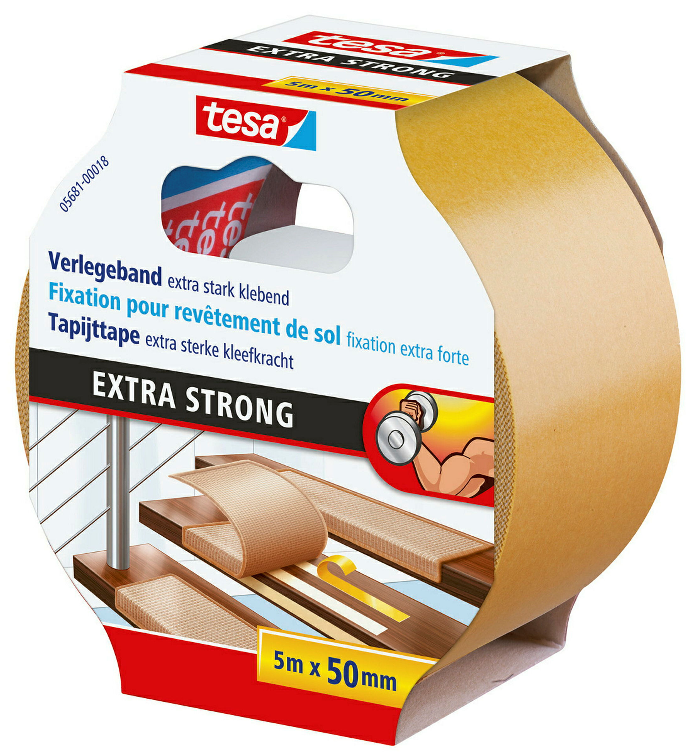 tesa Verlegeband extra stark 5 m - 50 mm