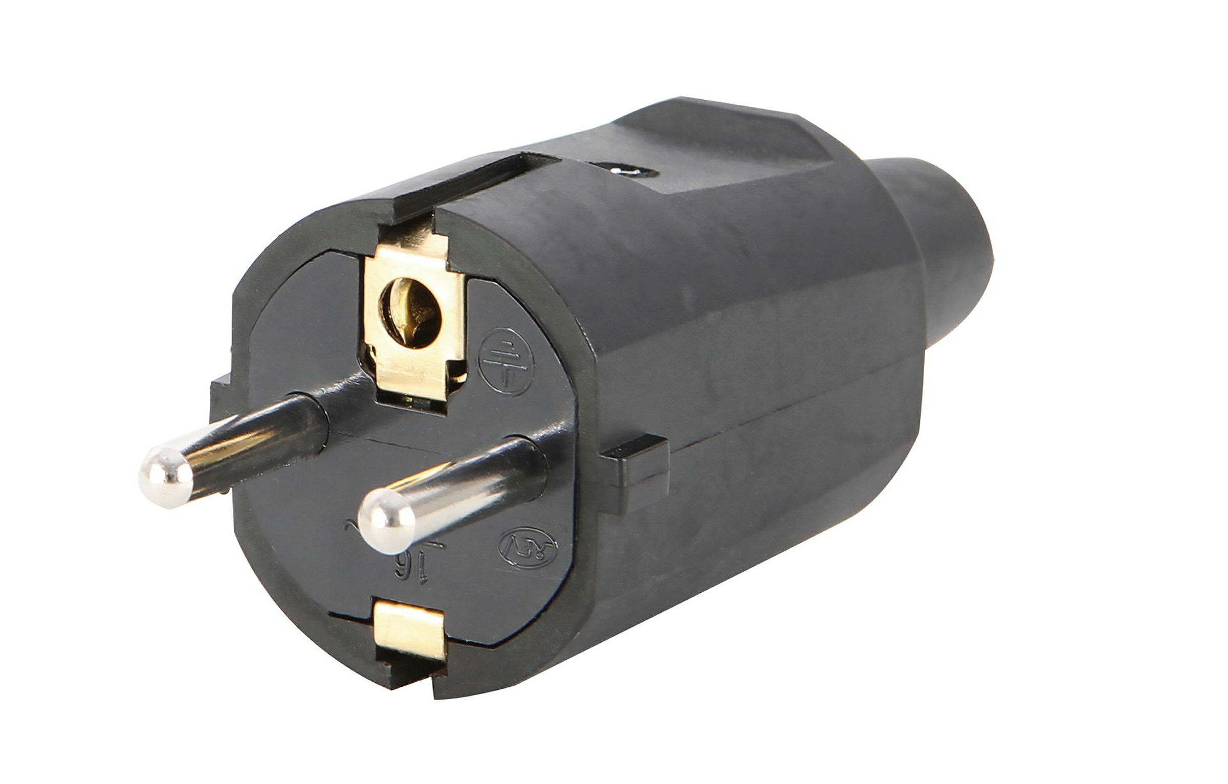 Stecker Gummi ISO-Einsatz sw